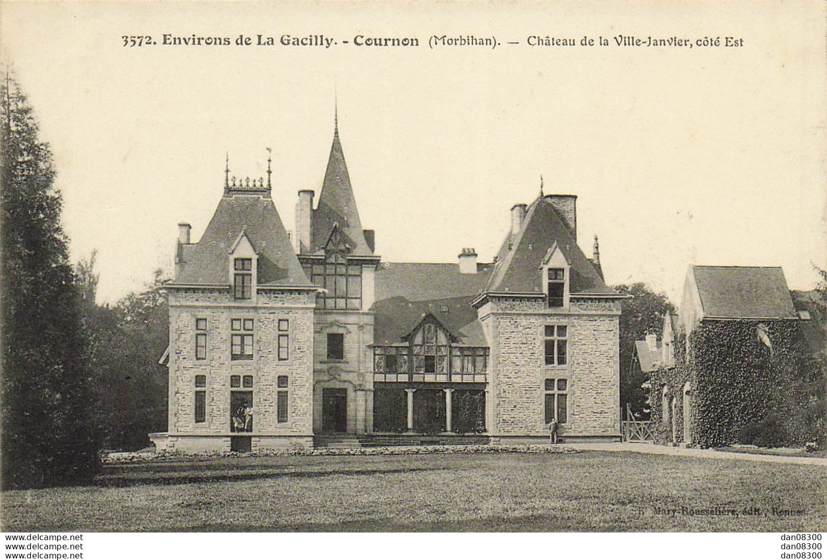 56 ENVIRONS DE LA GACILLY COURNON CHATEAU DE LA VILLE JANVIER COTE EST - La Gacilly