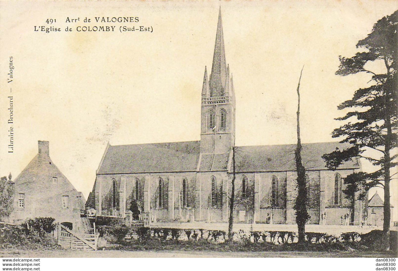 50 ARRONDISSEMENT DE VALOGNES L'EGLISE DE COLOMBY SUD EST - Valognes