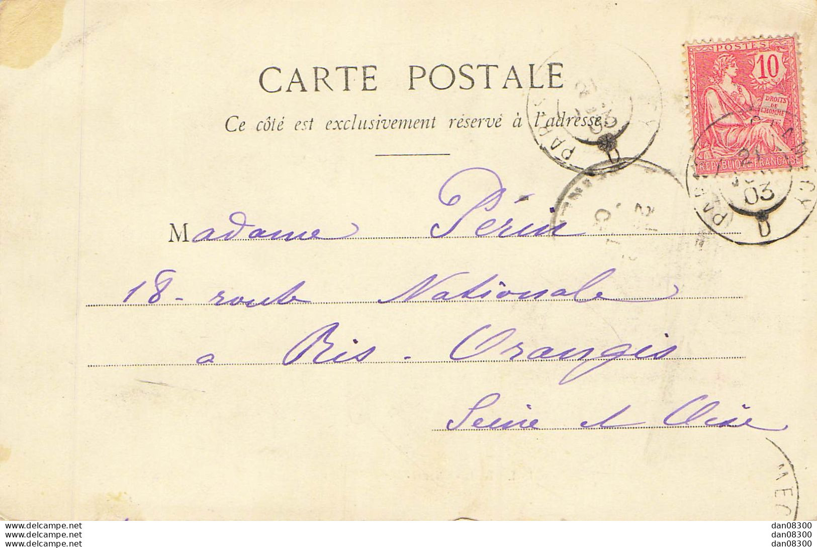 77 BOIS LE ROI CHANTE MERLE CIRCULEE 1903 - Bois Le Roi