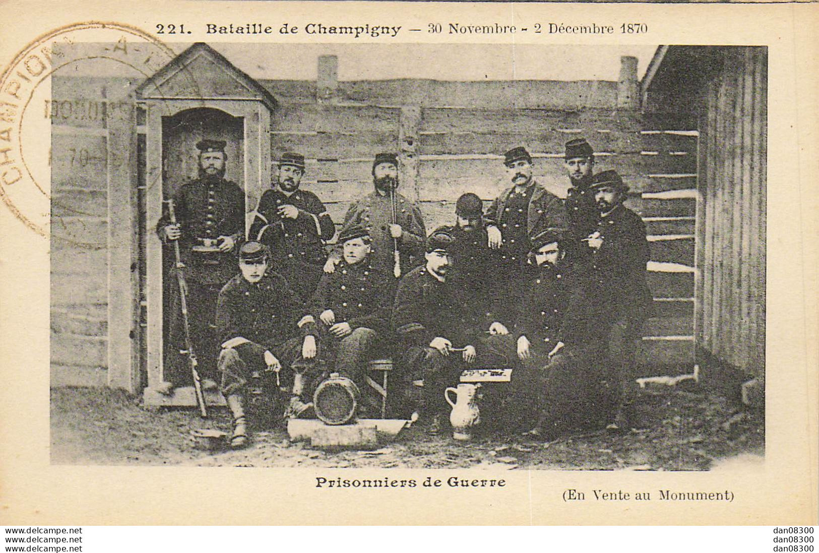 94 BATAILLE DE CHAMPIGNY 30 NOVEMBRE 2 DECEMBRE 1870 PRISONNIERS DE GUERRE - Otras Guerras