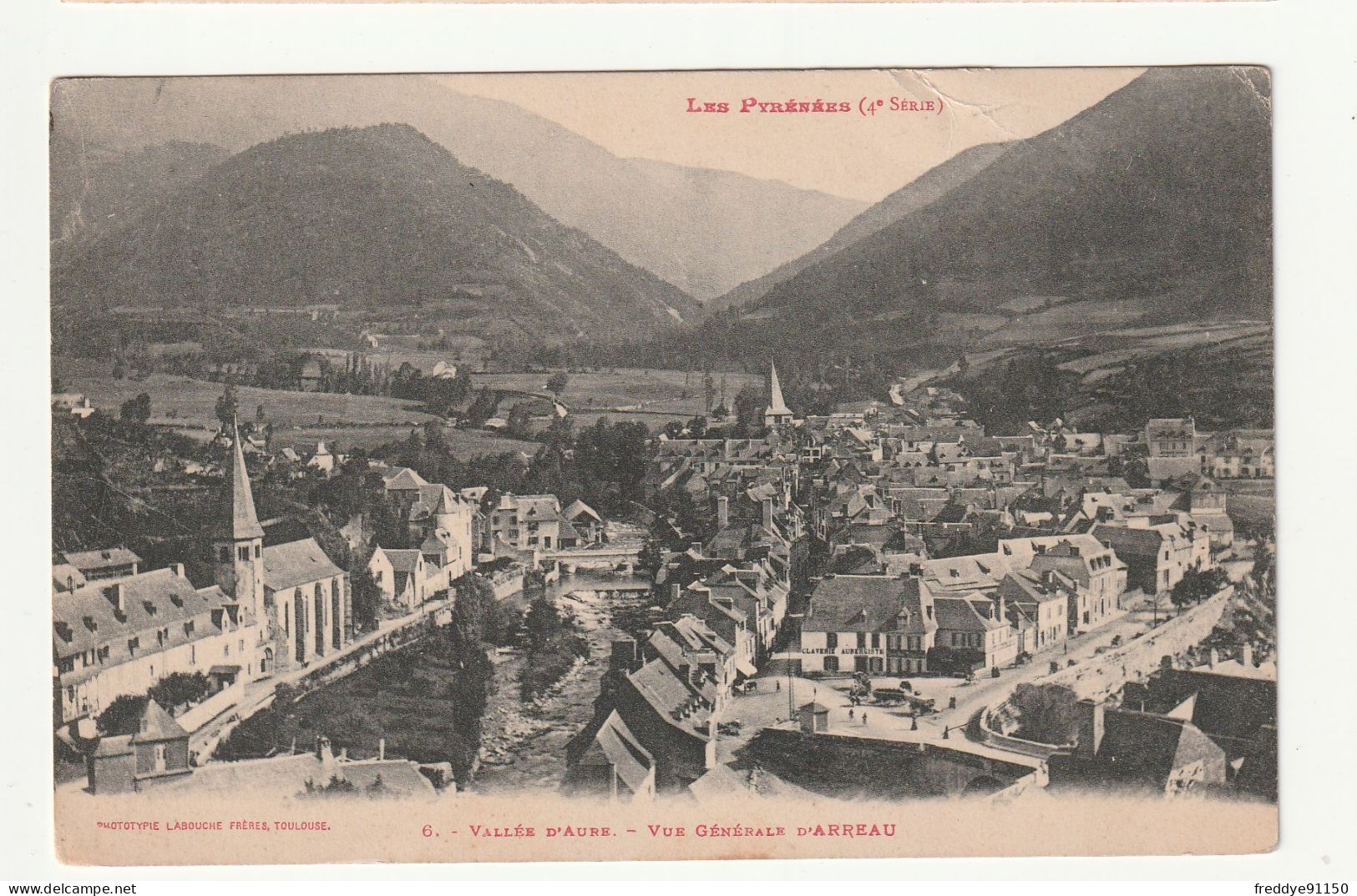 65 . Arreau . Vallée D'Aure . Vue Générale . 1911 - Other & Unclassified
