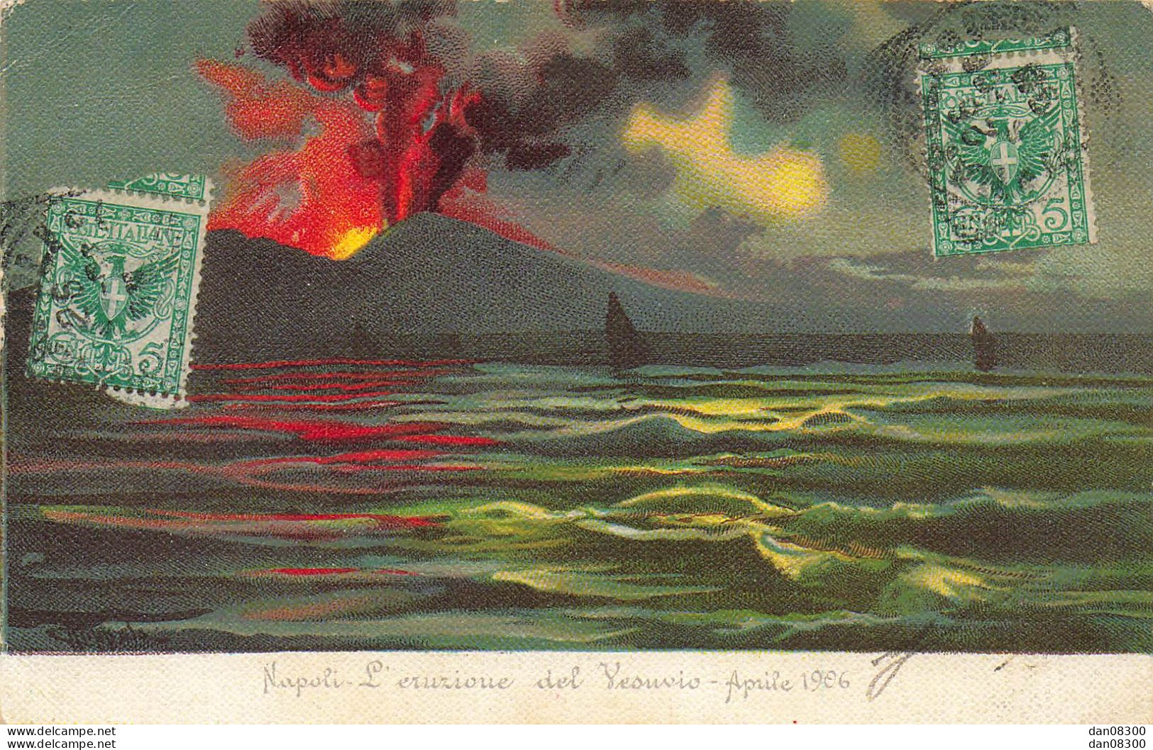 ITALIE NAPOLI L'ERUZIONE DEL VESUVIO APRILE 1926 - Napoli (Napels)