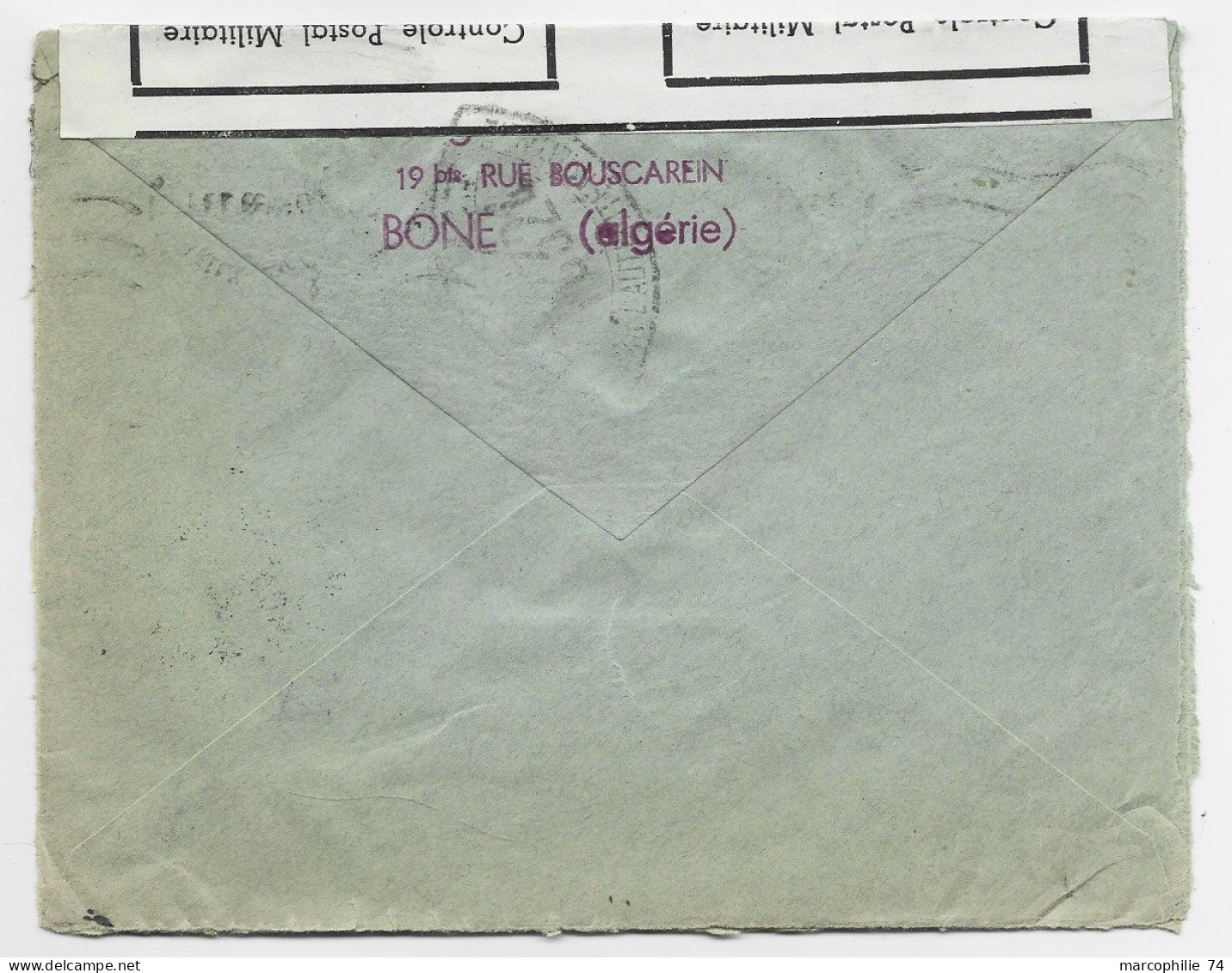 ALGERIE 5C+1FRX2+40C LETTRE COVER CONSTANTINE 30.XII .1939 POUR SUISSE CENSURE - Lettres & Documents