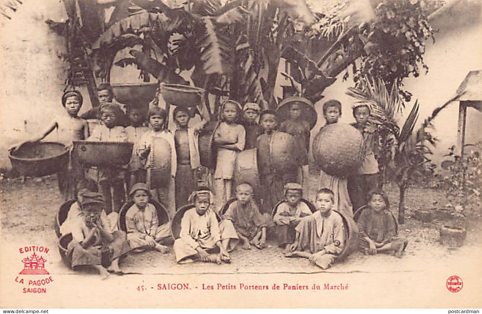 Vietnam - SAIGON - Les Petits Porteurs De Maniers Au Marché - Ed. La Pagode 45 - Viêt-Nam