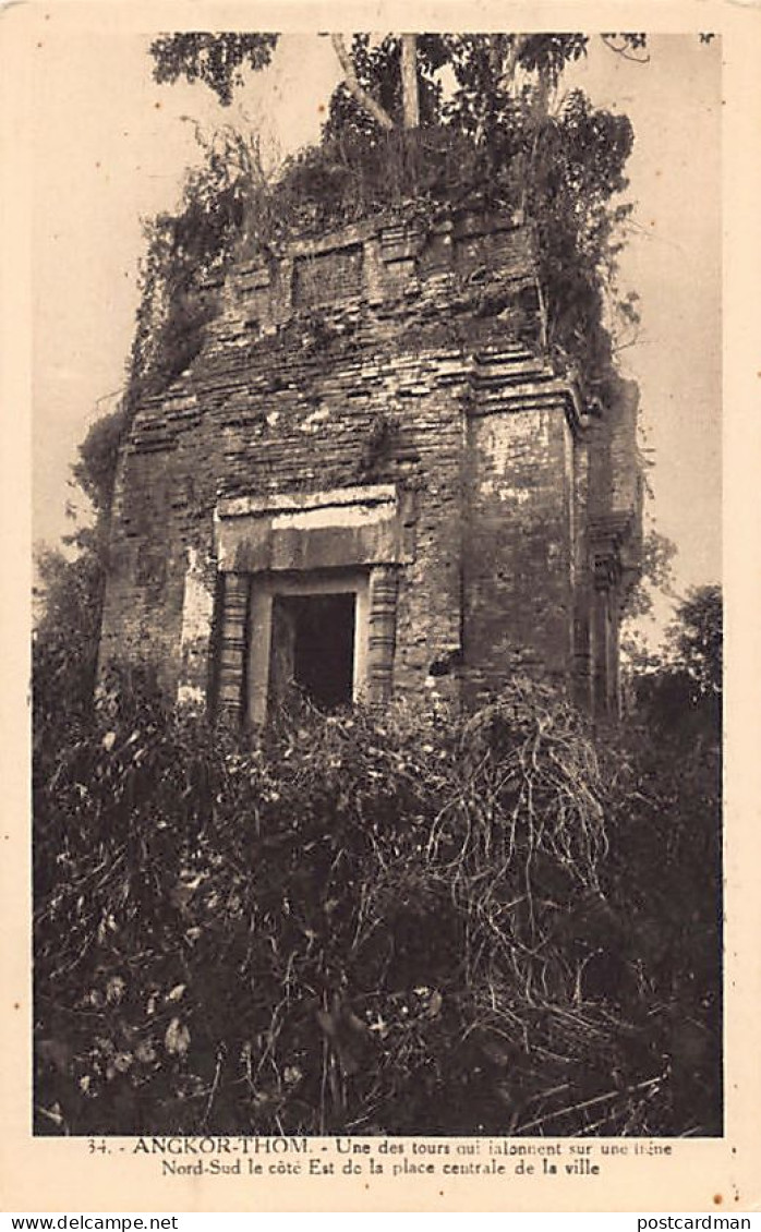 Cambodge - ANGKOR THOM - Une Des Tours - Ed. Société Des Amis D'Angkor 34 - Cambodja
