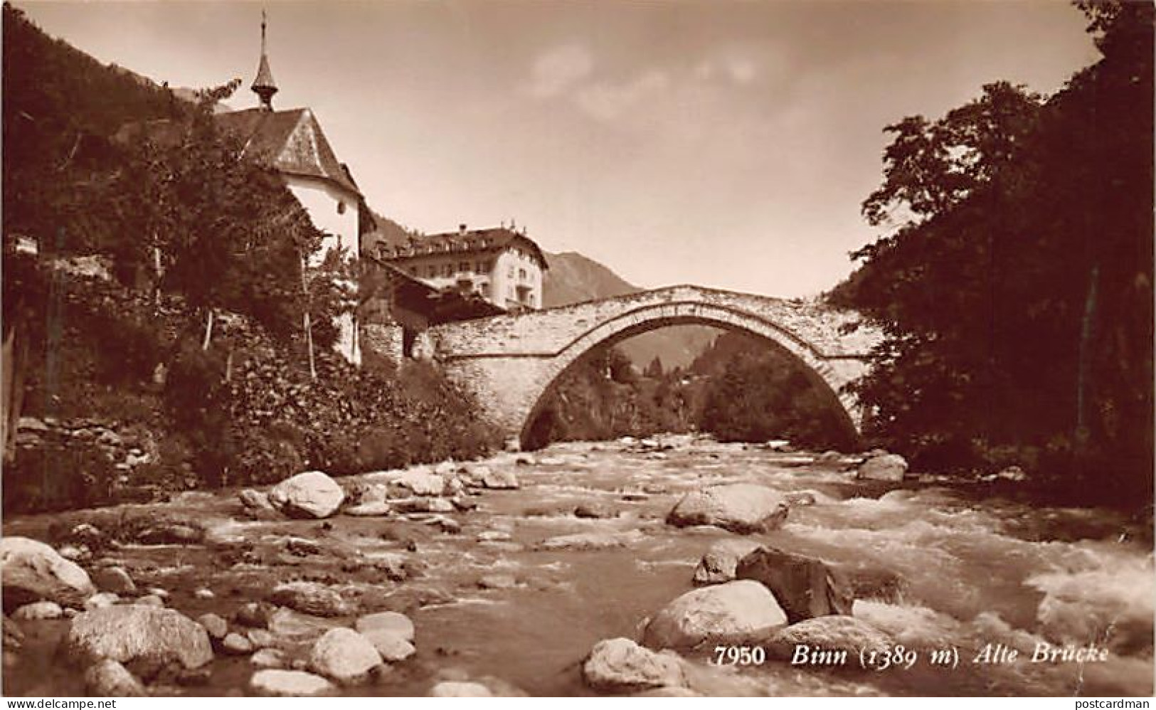 BINN (VS) Alte Brücke - Verlag C.P.N. 7950 - Binn
