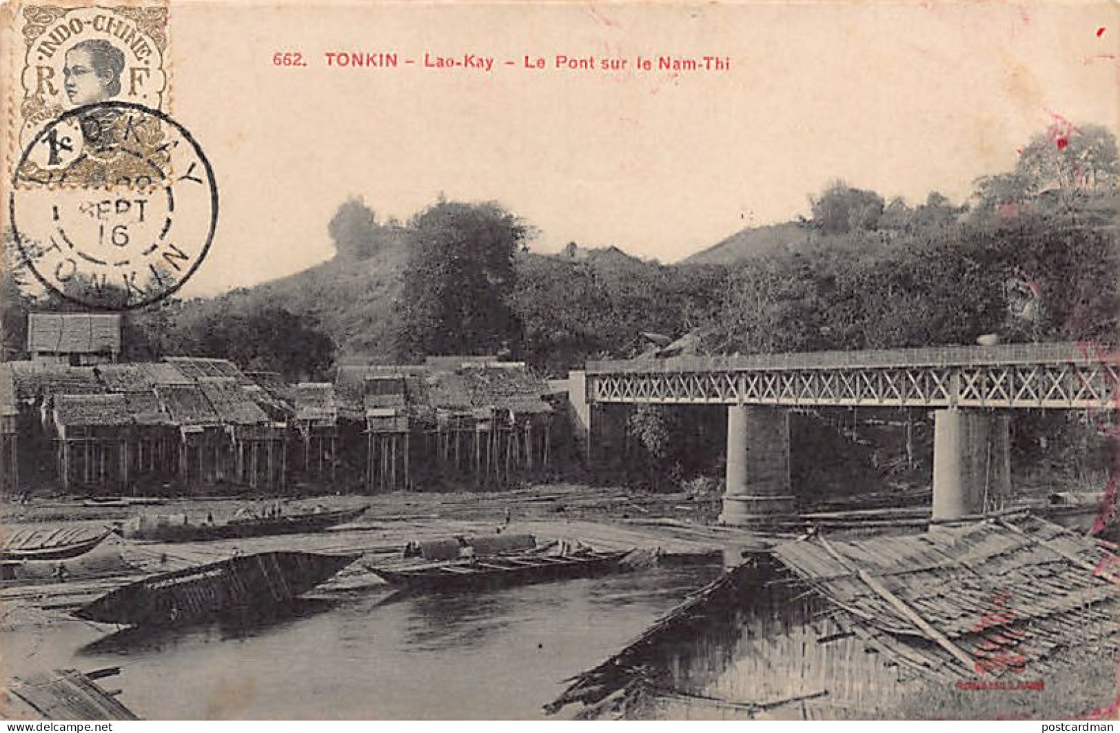 Viet-Nam - LAO KAY - Le Pont Sur La Rivière Nam-Thi - Ed. P. Dieulefils 662 - Vietnam