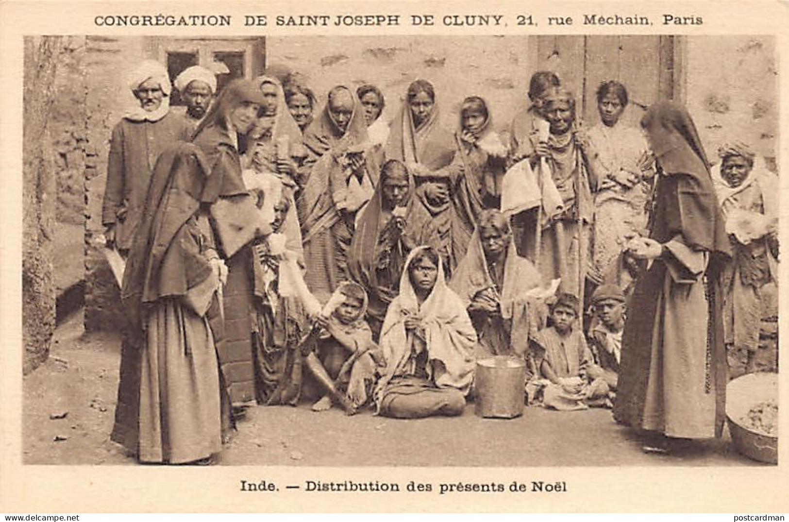 India - Distribution Of Christmas Gifts - Publ. Congragation Of St. Joseph Of Cluny - India