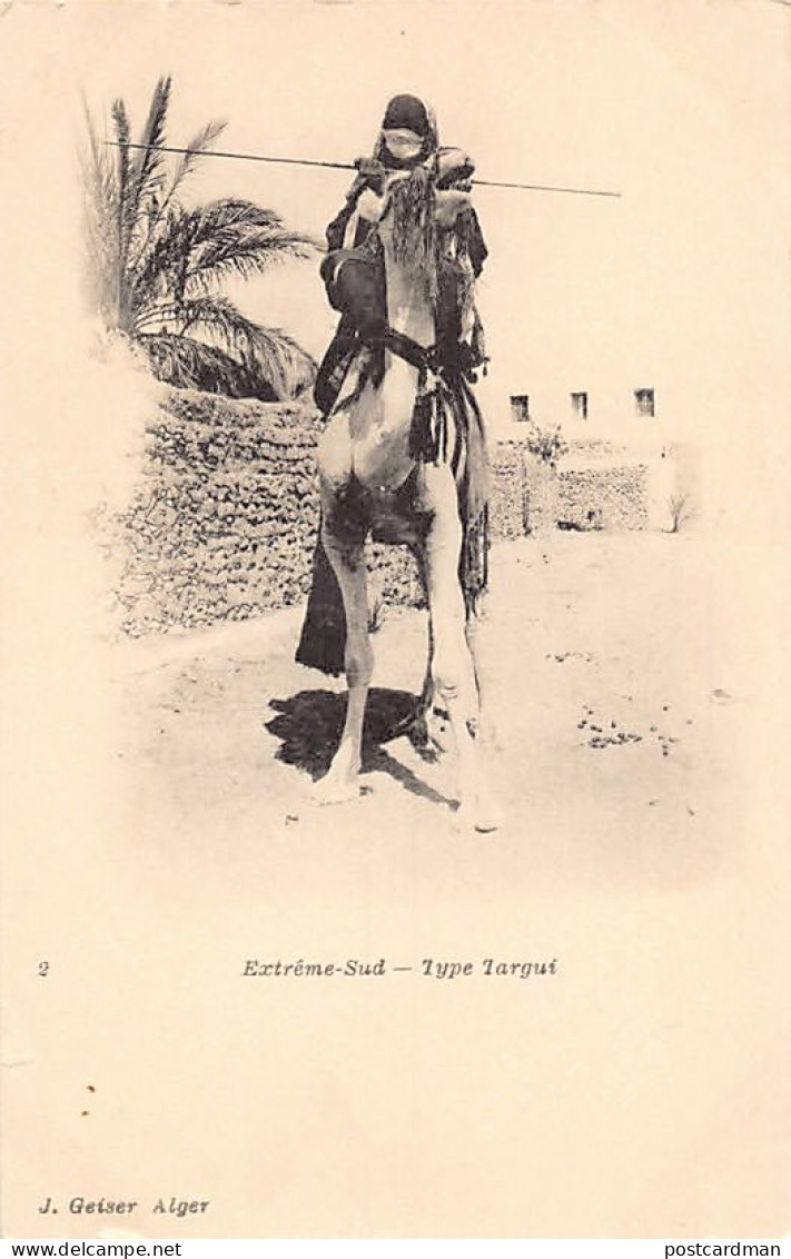 Algérie - EXTRÊME-SUD - Type Targui - Ed. J. Geiser 2 - Hommes