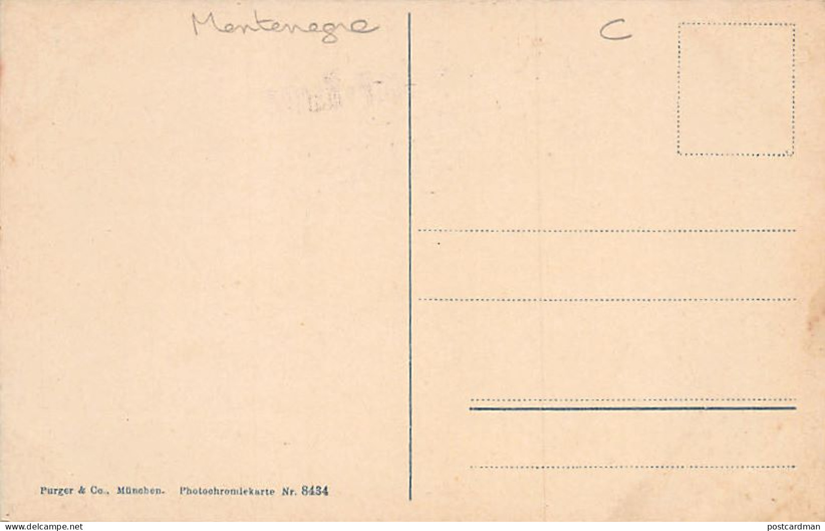 Montenegro - PRČANJ - Perzagno - Publ. Purger & Co. 8434 - Montenegro