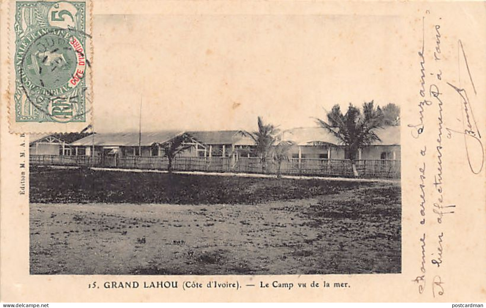 Côte D'Ivoire - GRAND LAHOU - Le Camp Vu De La Mer - Ed. M.M. A.C.B. 15 - Ivoorkust
