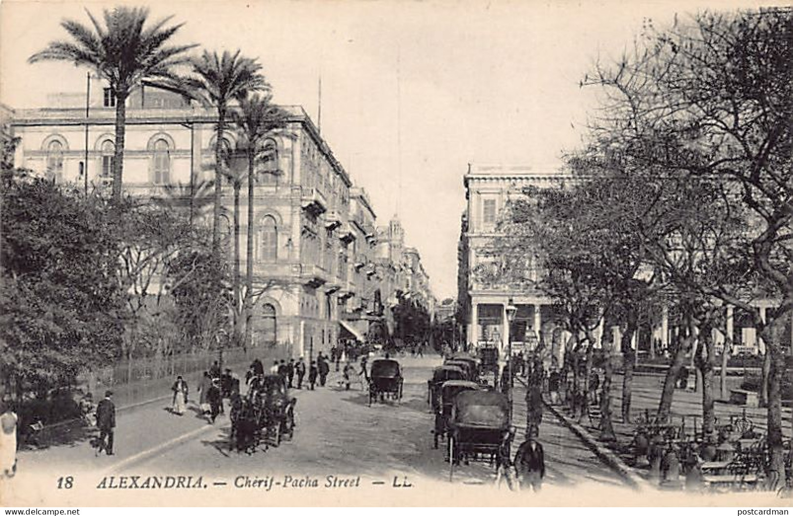 Egypt - ALEXANDRIA - Ali Pasha Sherif Street - Publ. Levy L.L. 18 - Alexandrië