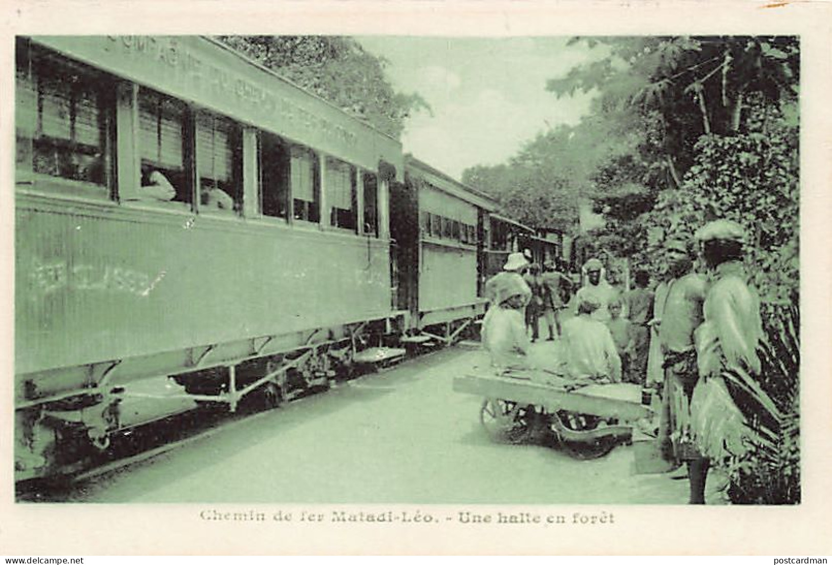 Congo Kinshasa - Chemin De Fer Matadi-Léopoldville - Une Halte En Forêt - Ed. Inconnu  - Belgian Congo