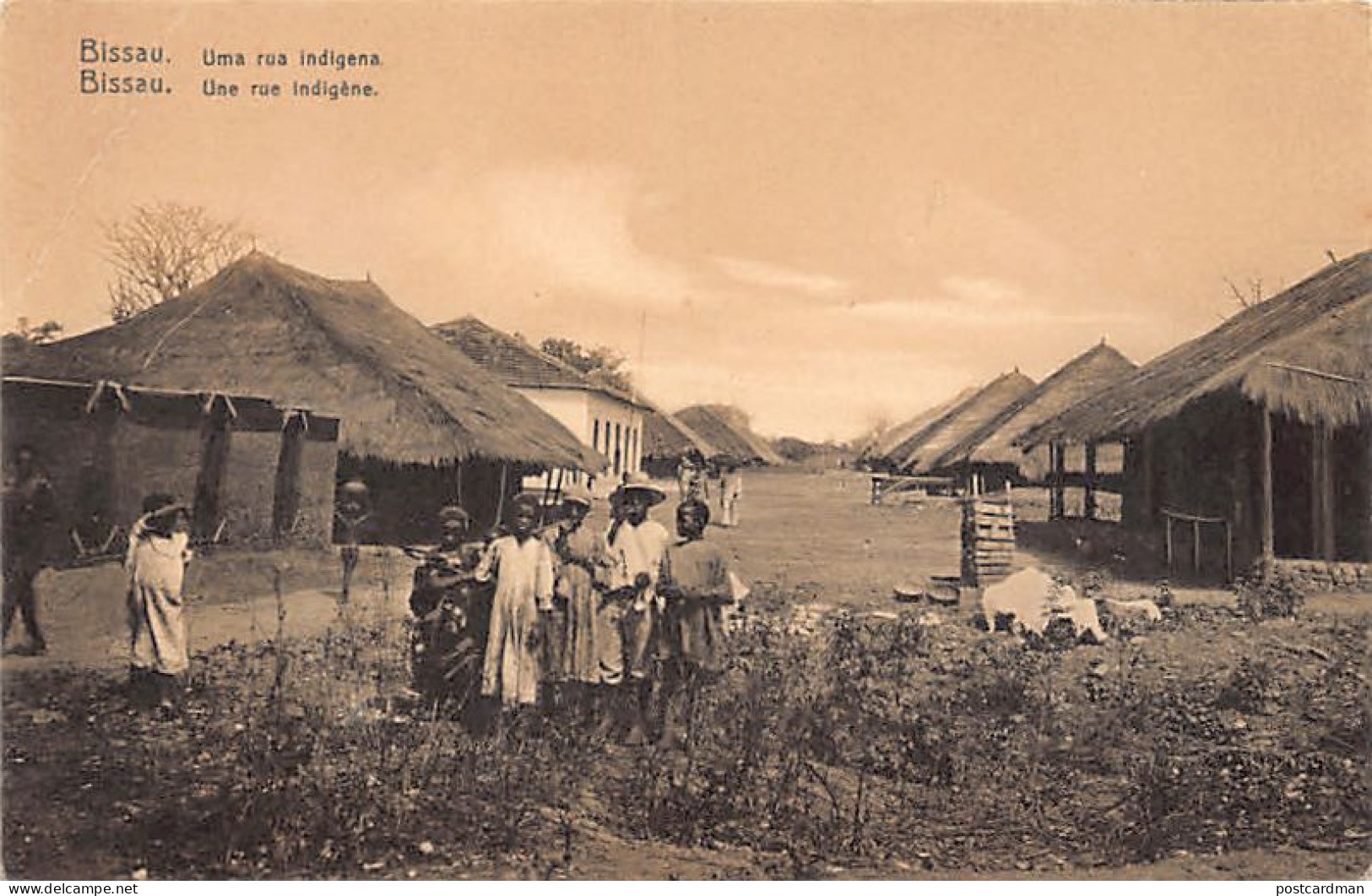 Guinea Bissau - BISSAU - A Native Street - Publ. Unknown  - Guinea-Bissau