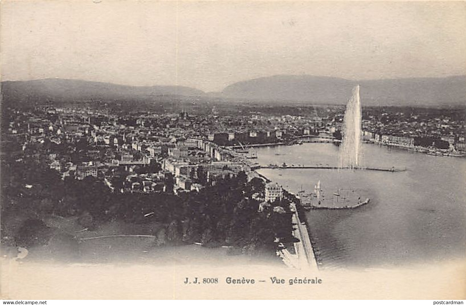 GENÈVE - Vue Générale - Ed. J.J. Jullien 8008 - Genève