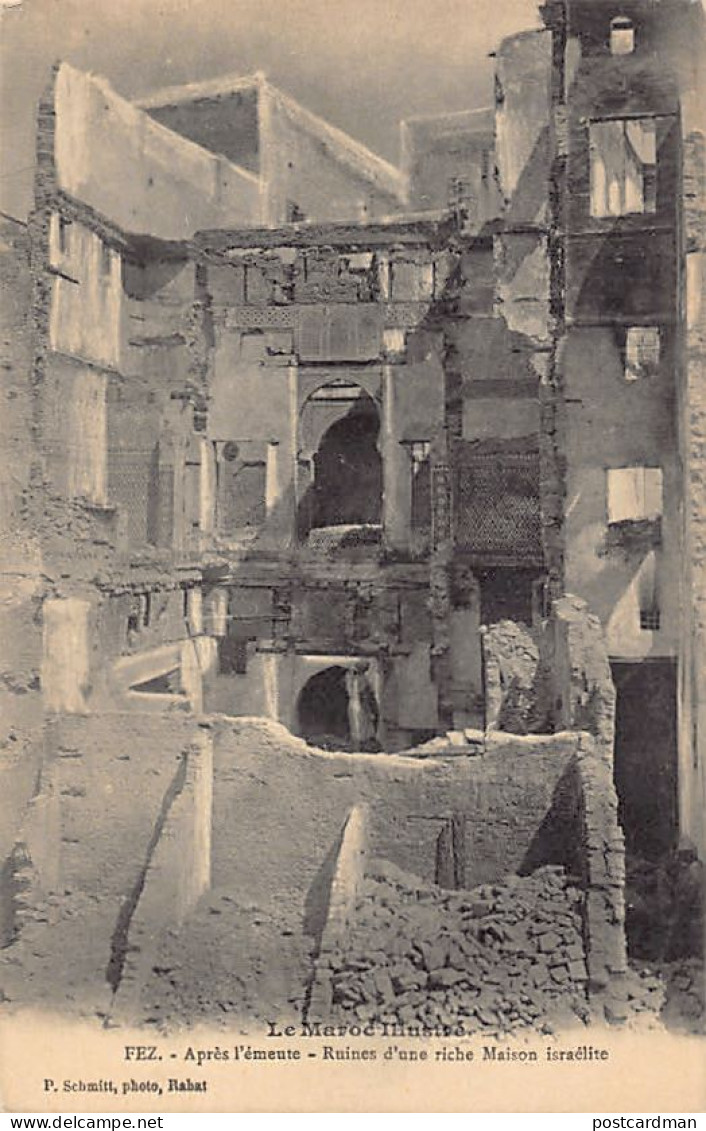 JUDAICA - Maroc - FEZ - Après L'émeute De 1912 - Ruines D'une Riche Maison Israélite - - Morocco - FEZ - After The 1912  - Judaika