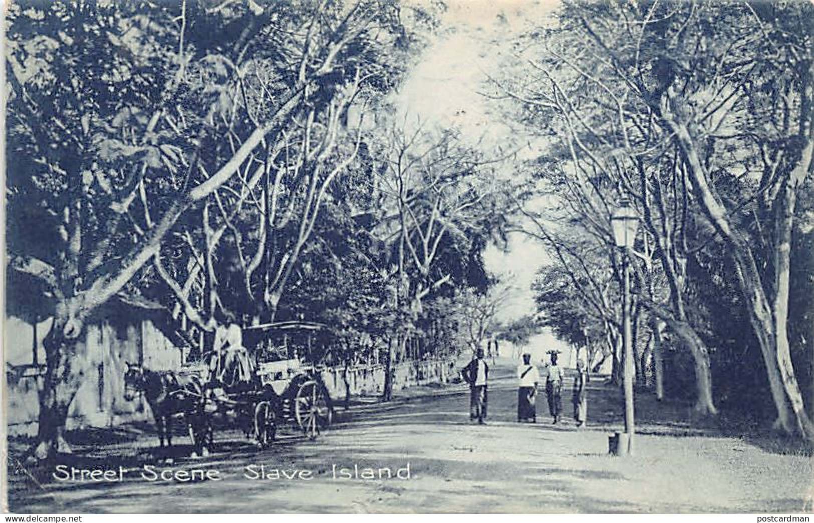 Sril Lanka - Slave Island - Street Scene - SEE STAMP AND POSTMARK - Publ. The Colombo Apothecaries Co. Ltd.  - Sri Lanka (Ceylon)