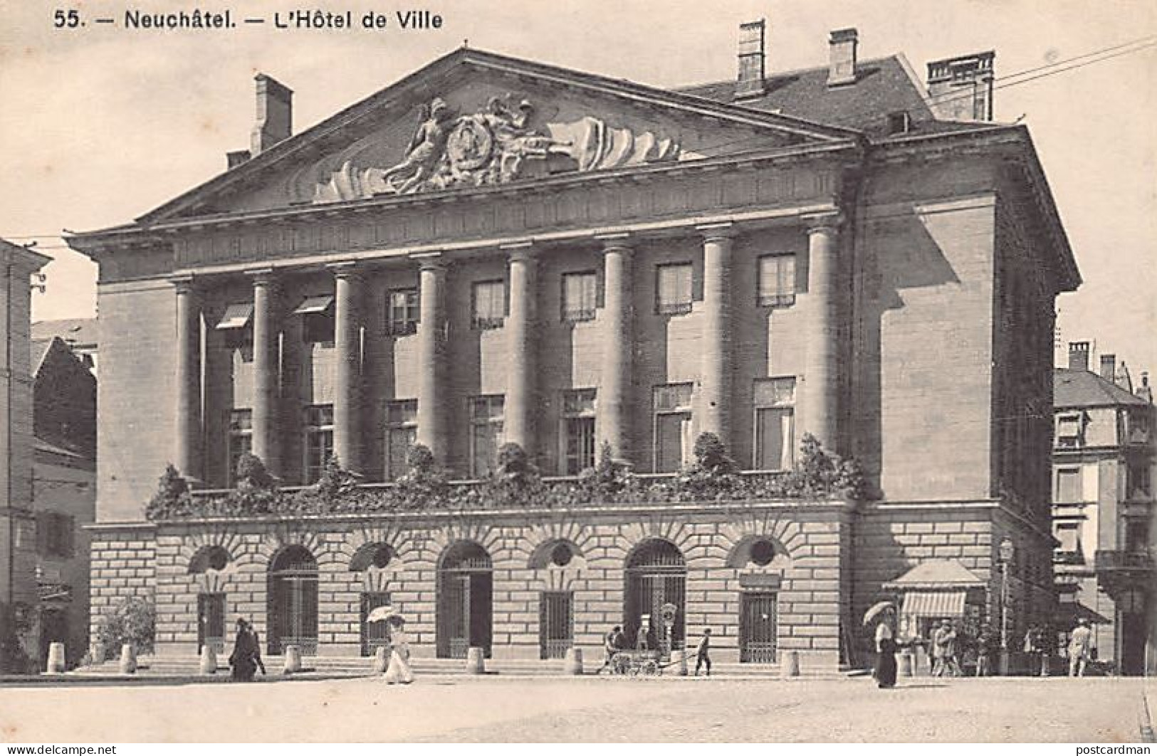 NEUCHÂTEL - L'Hôtel De Ville - Ed. C.P.N. 55 - Neuchâtel