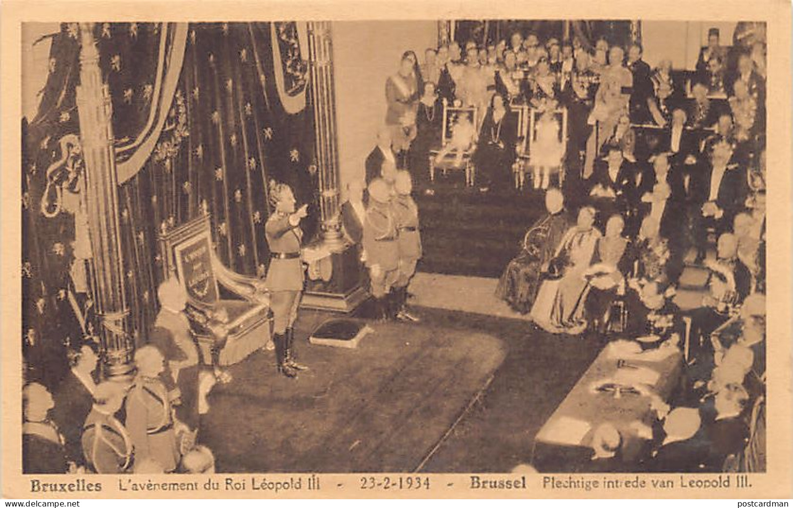 BRUXELLES - Prestation De Serment Du Roi Léopold III Le 23 Février 1934 - Sonstige & Ohne Zuordnung