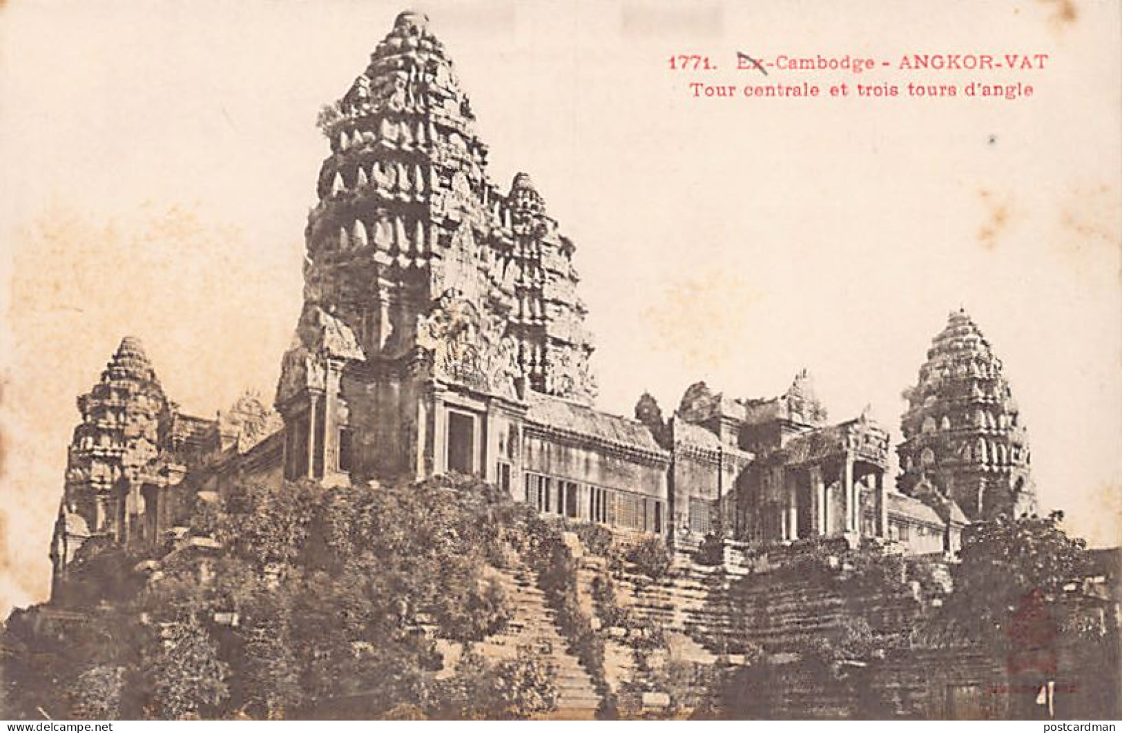 Cambodge - ANGKOR WAT - Tour Centrale - Ed. P. Dieulefils 1771 - Camboya