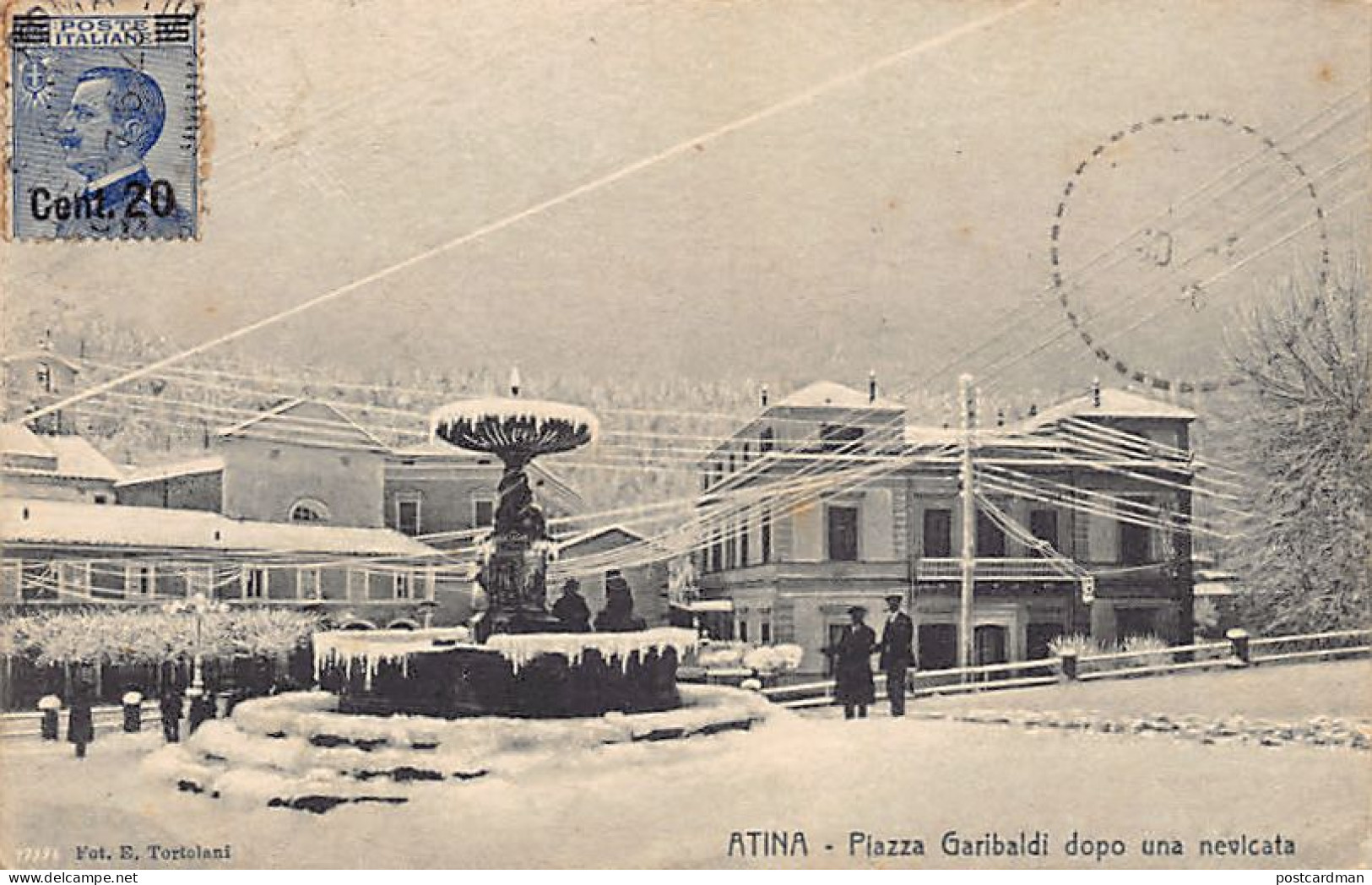 ATINA (FR) Piazza Garibaldi Dopo Una Nevicata - Autres & Non Classés