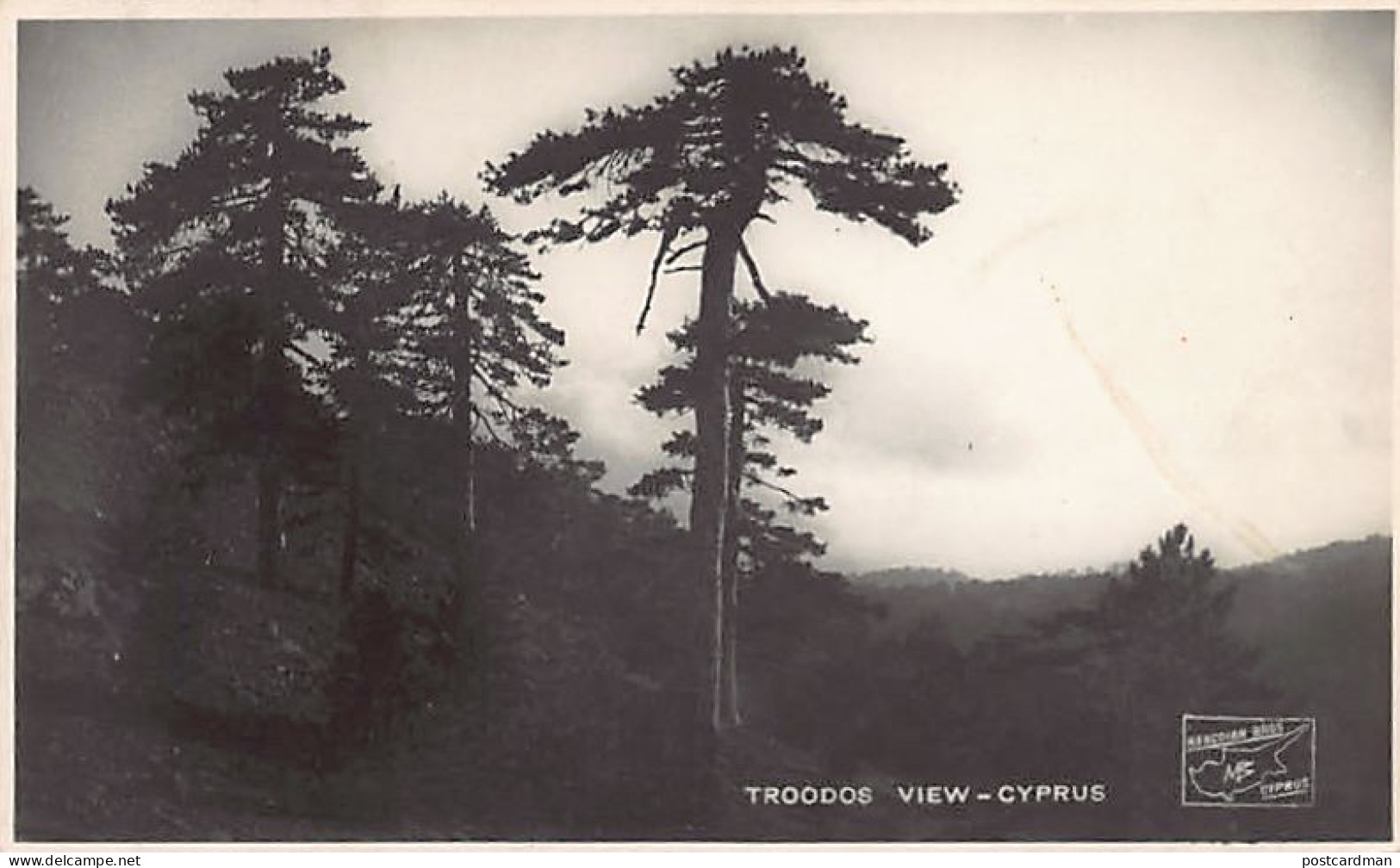 Cyprus - TROODOS - View - REAL PHOTO - Publ. Mangoian Bros.  - Cipro