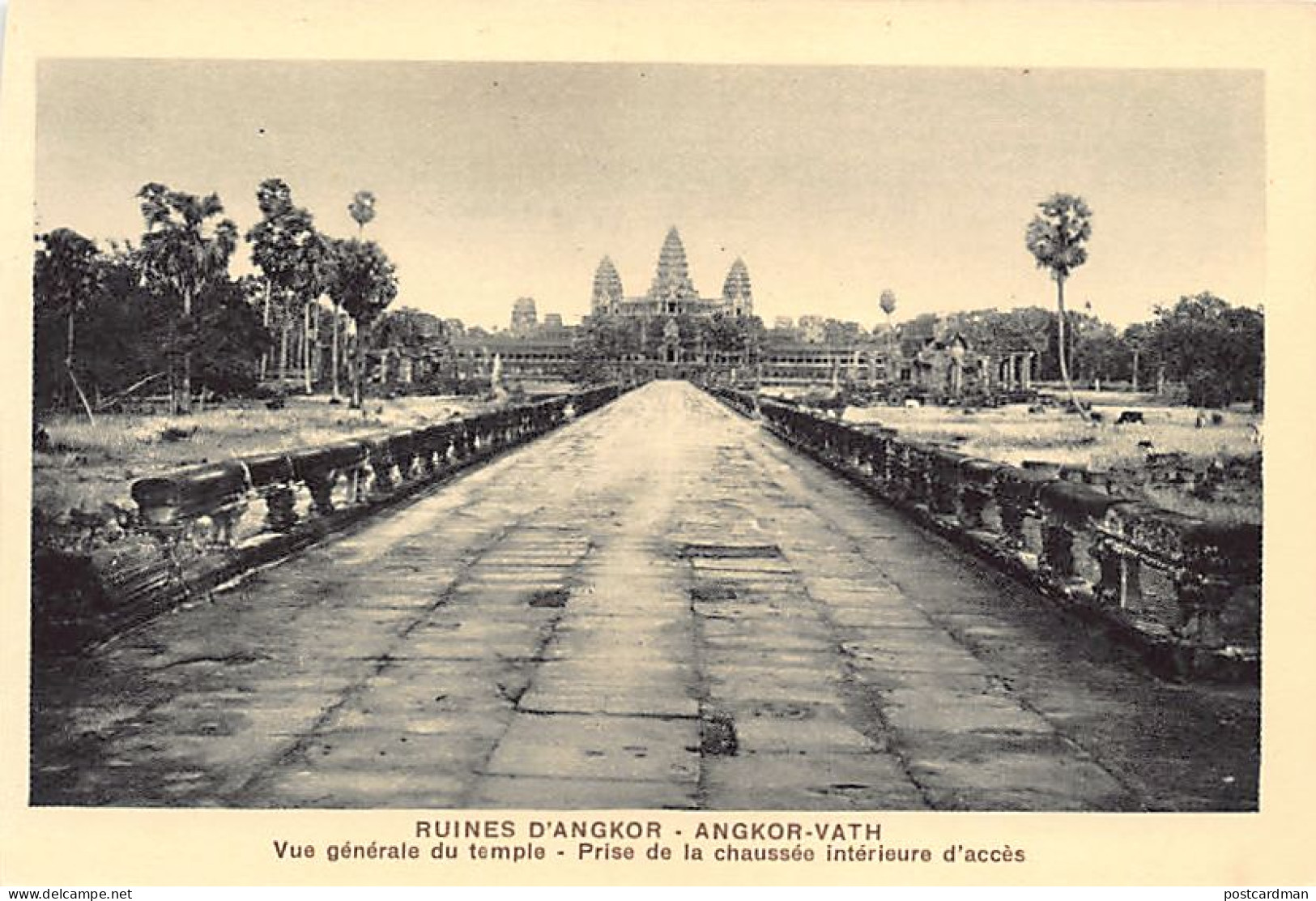 Cambodge - Ruines D'Angkor - ANGKOR VAT - Vue Générale Du Temple - Ed. Nadal  - Cambodge
