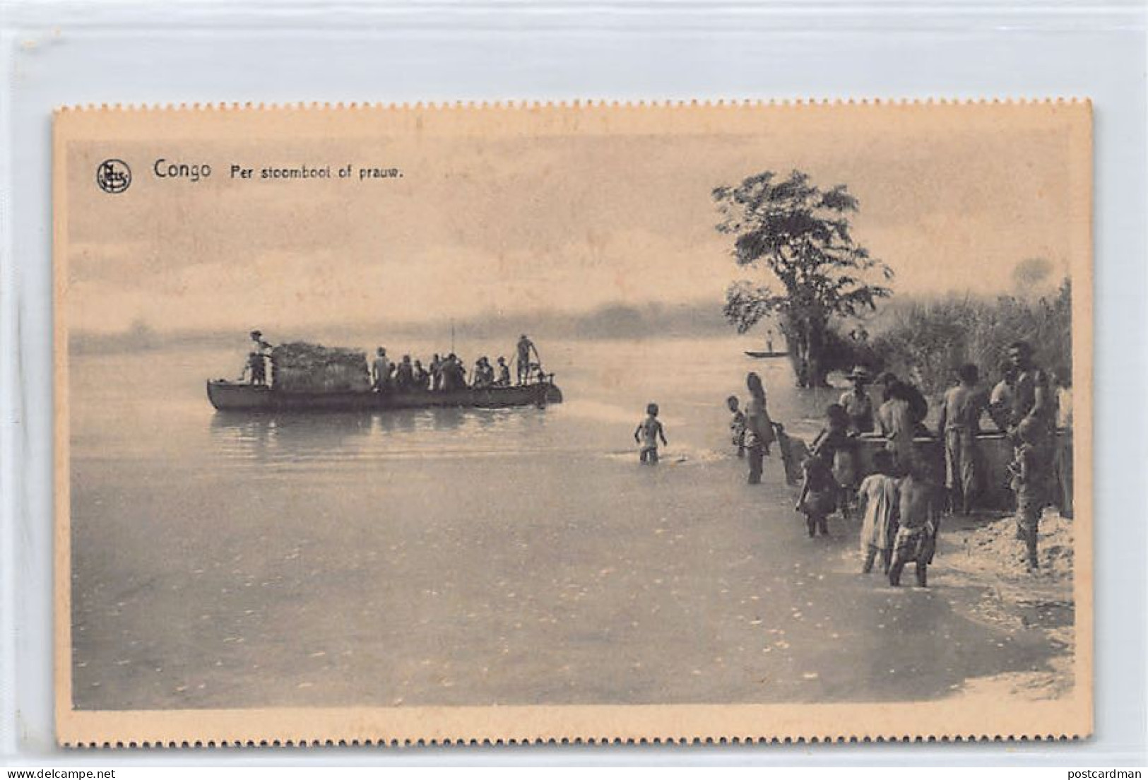 CONGO KINSHASA - Bateau à Vapeur - Ed. Missiën Van Scheut  - Belgian Congo