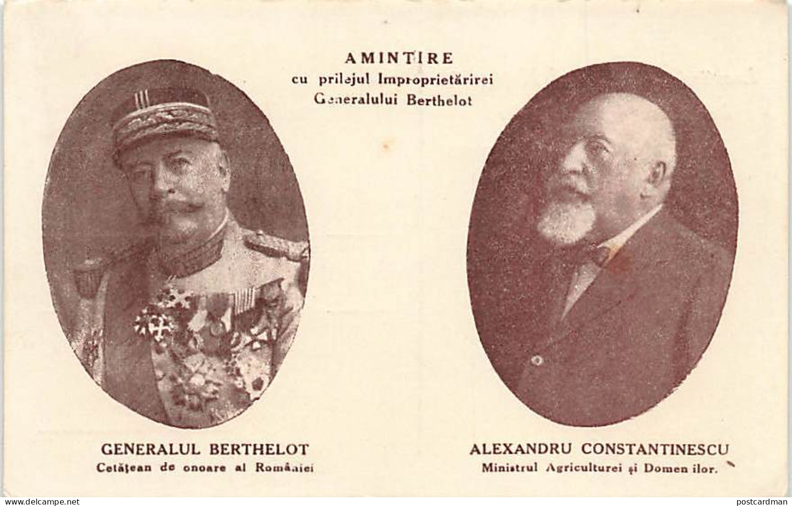 Romania - General Berthelot - Alexandru Constantinescu - Roumanie