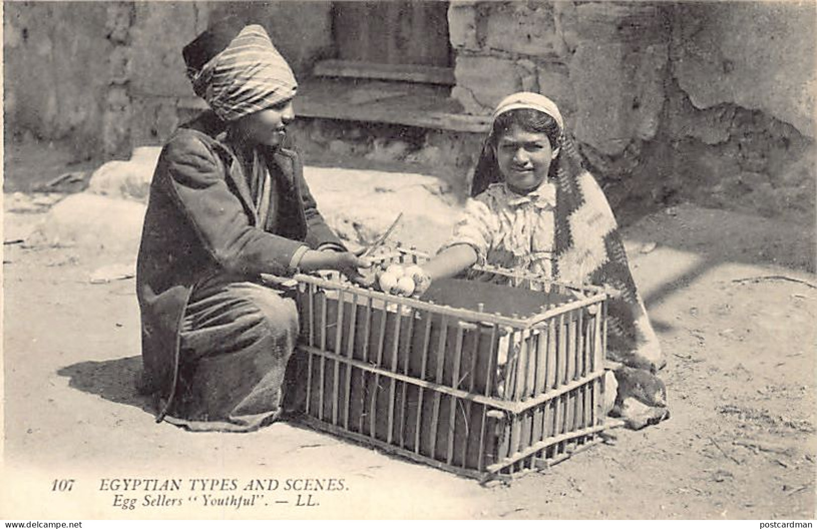 Egypt - Egyptian Types & Scenes - Egg Sellers - Publ. LL Levy 107 - Autres & Non Classés