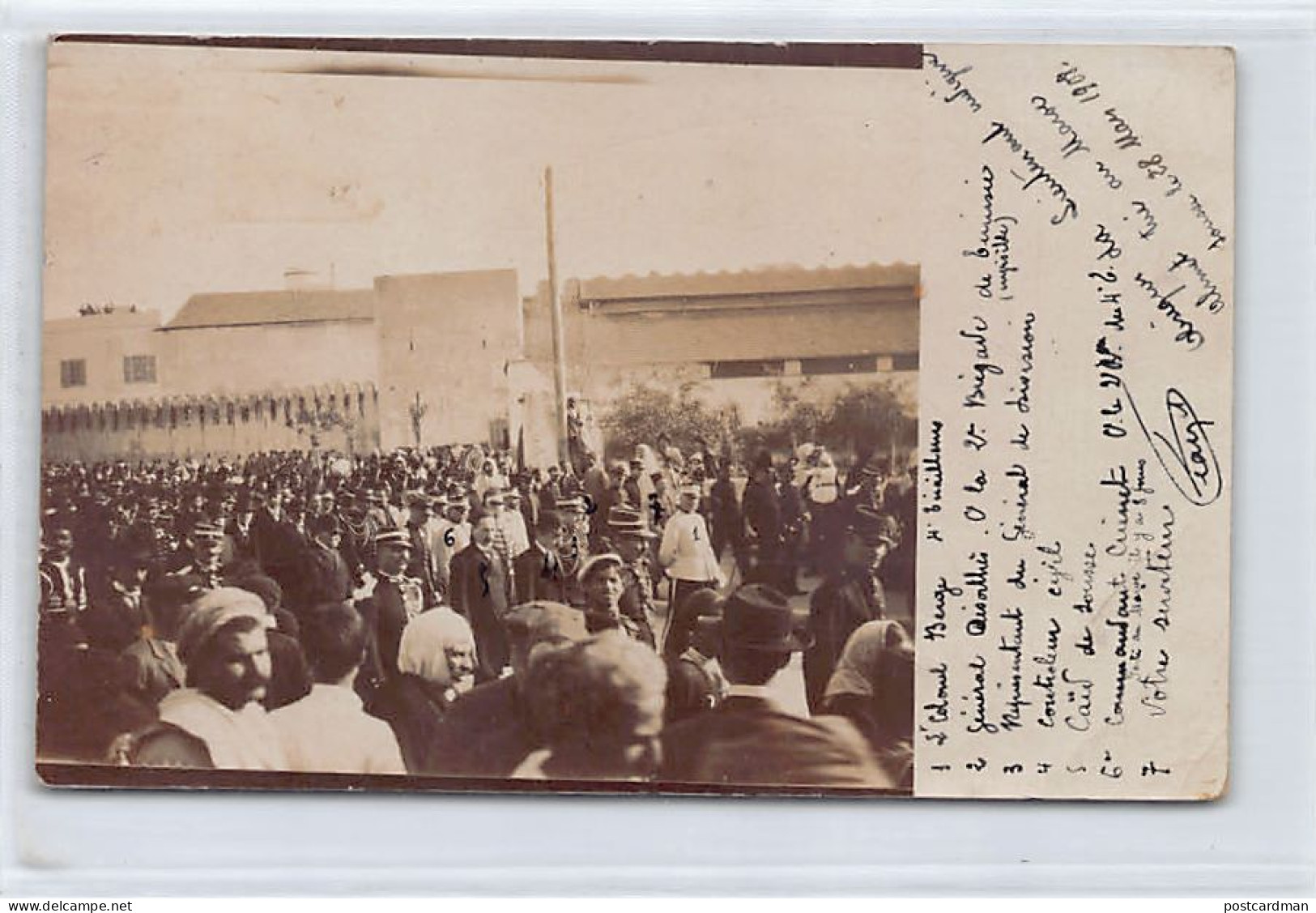 Tunisie - SOUSSE - Obsèques Du Lieutenant Indigène Ahmet, Tué Au Maroc, Le 28 Mars 1908 - CARTE PHOTO - Ed. Inconnu  - Tunisie