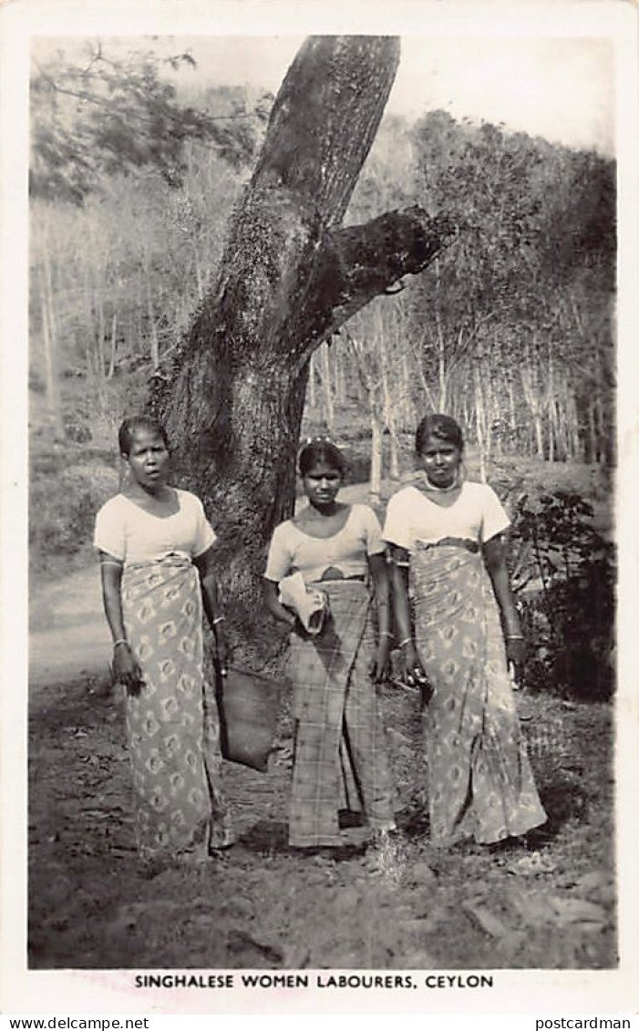 Sril Lanka - Singhalese Women Labourers - REAL PHOTO - Publ. The Amateur Photographic Co. 43 - Sri Lanka (Ceylon)