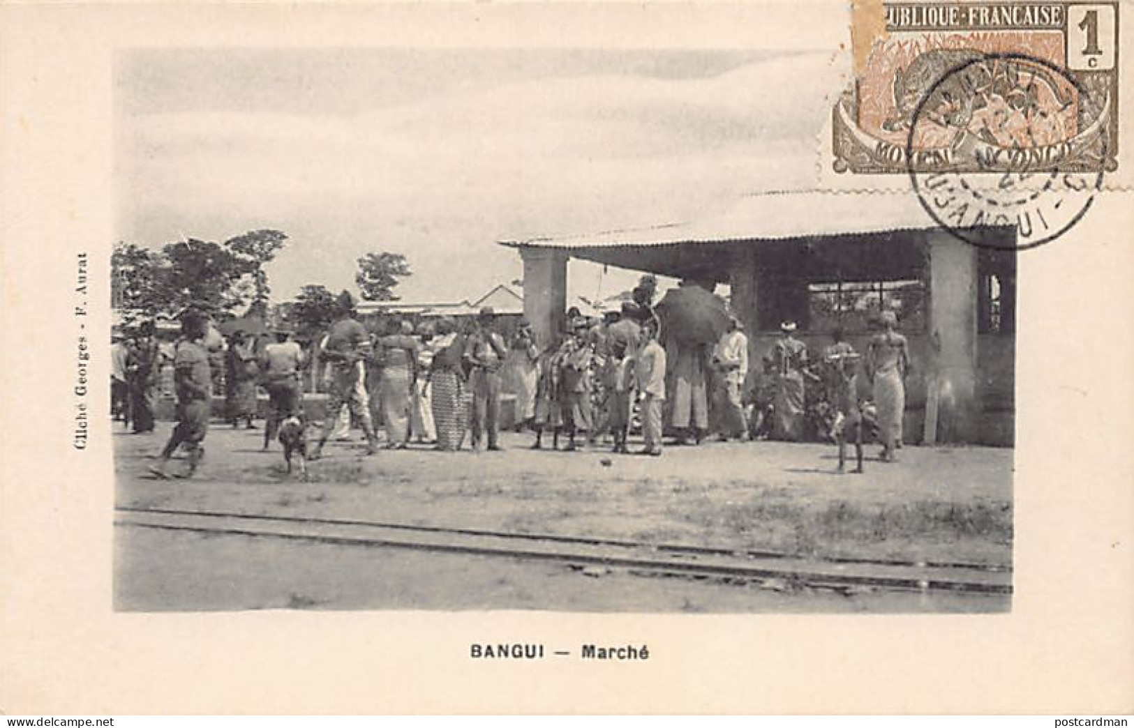 Centrafrique - BANGUI - Le Marché - Ed. F. Aurat  - Zentralafrik. Republik