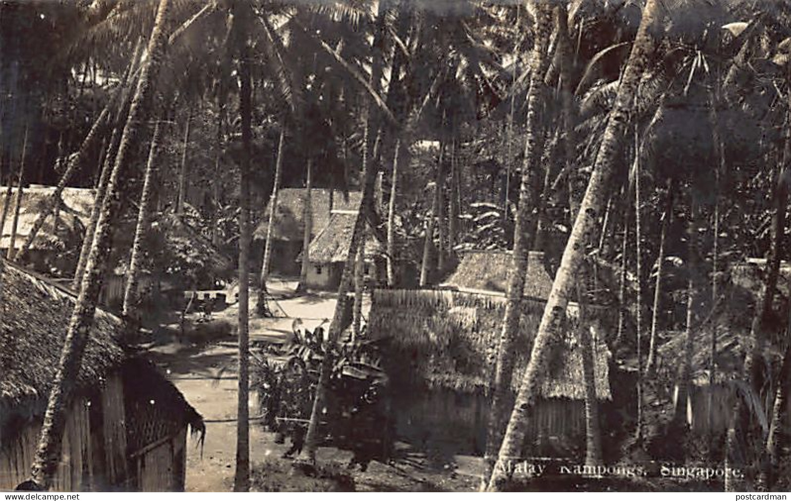 Singapore - Malay Kampongs - REAL PHOTO - Publ. Unknown  - Singapur