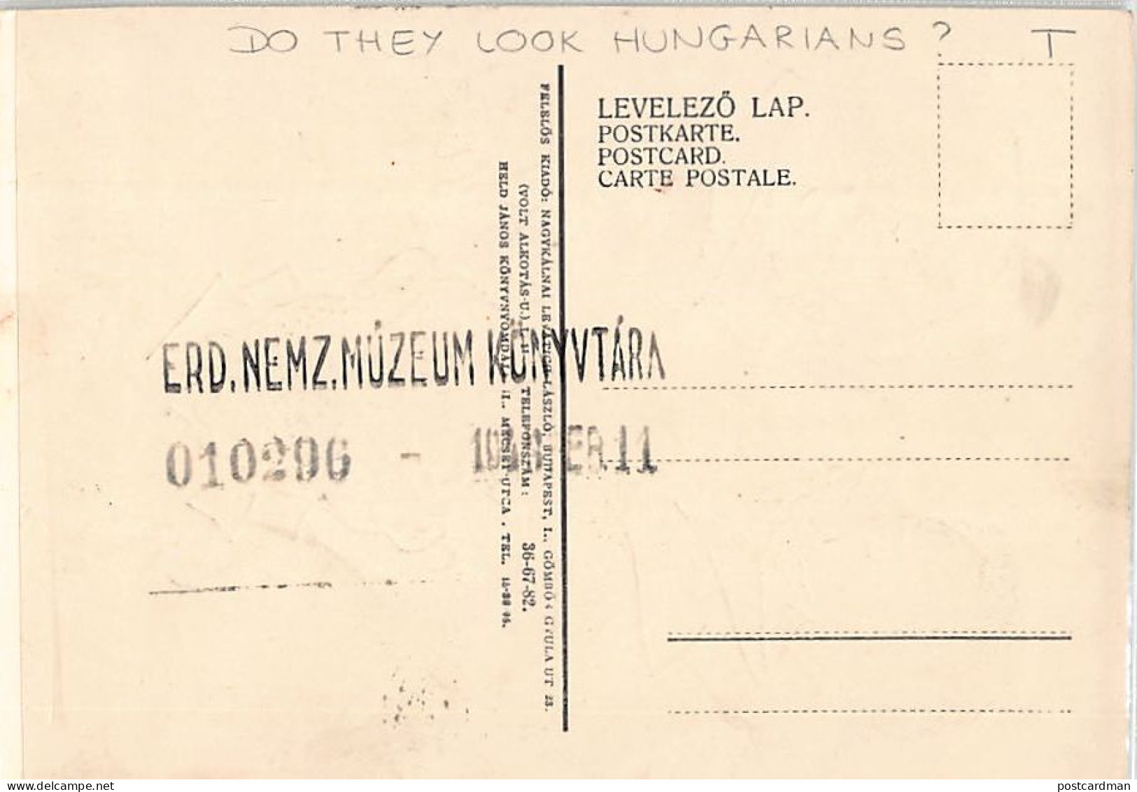 Judaica - HUNGARY - Antisemitic Postcard - Do They Look Hungarians ? - Publ. Nagykalnai Levatich Laszlo  - Jewish