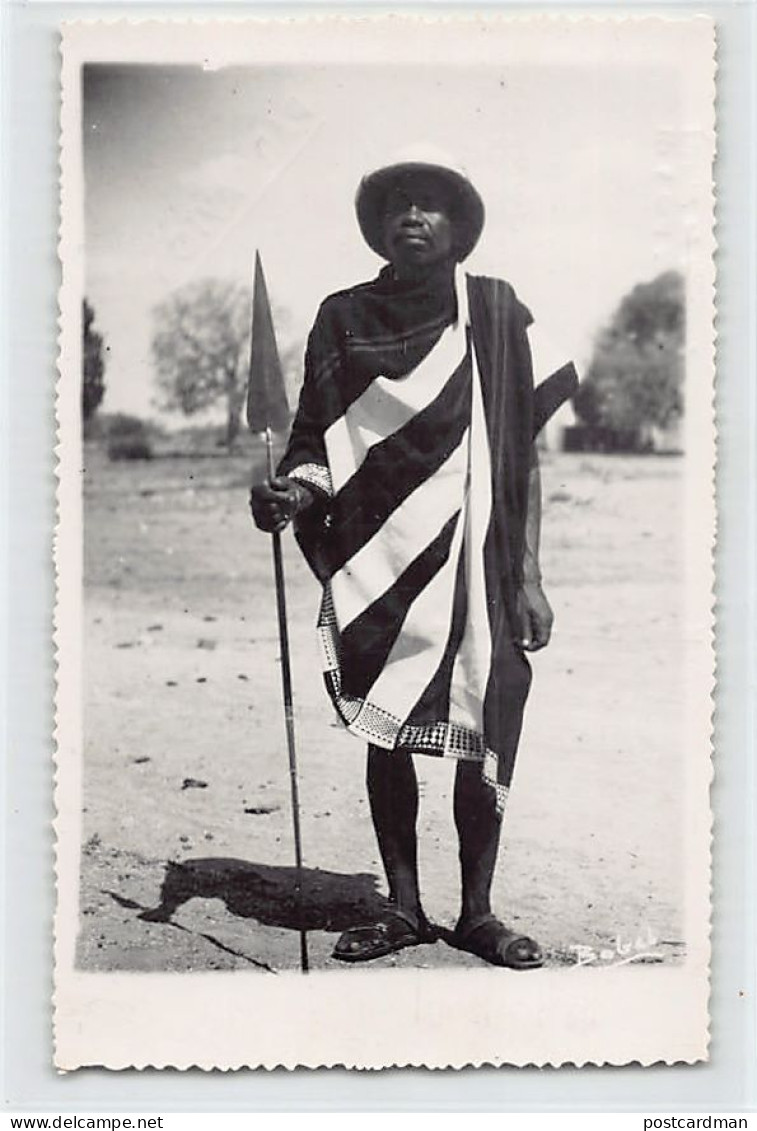 Madagascar - Chef Antandroy, Avec Sa Sagaie - CARTE PHOTO - Ed. Babel  - Madagaskar