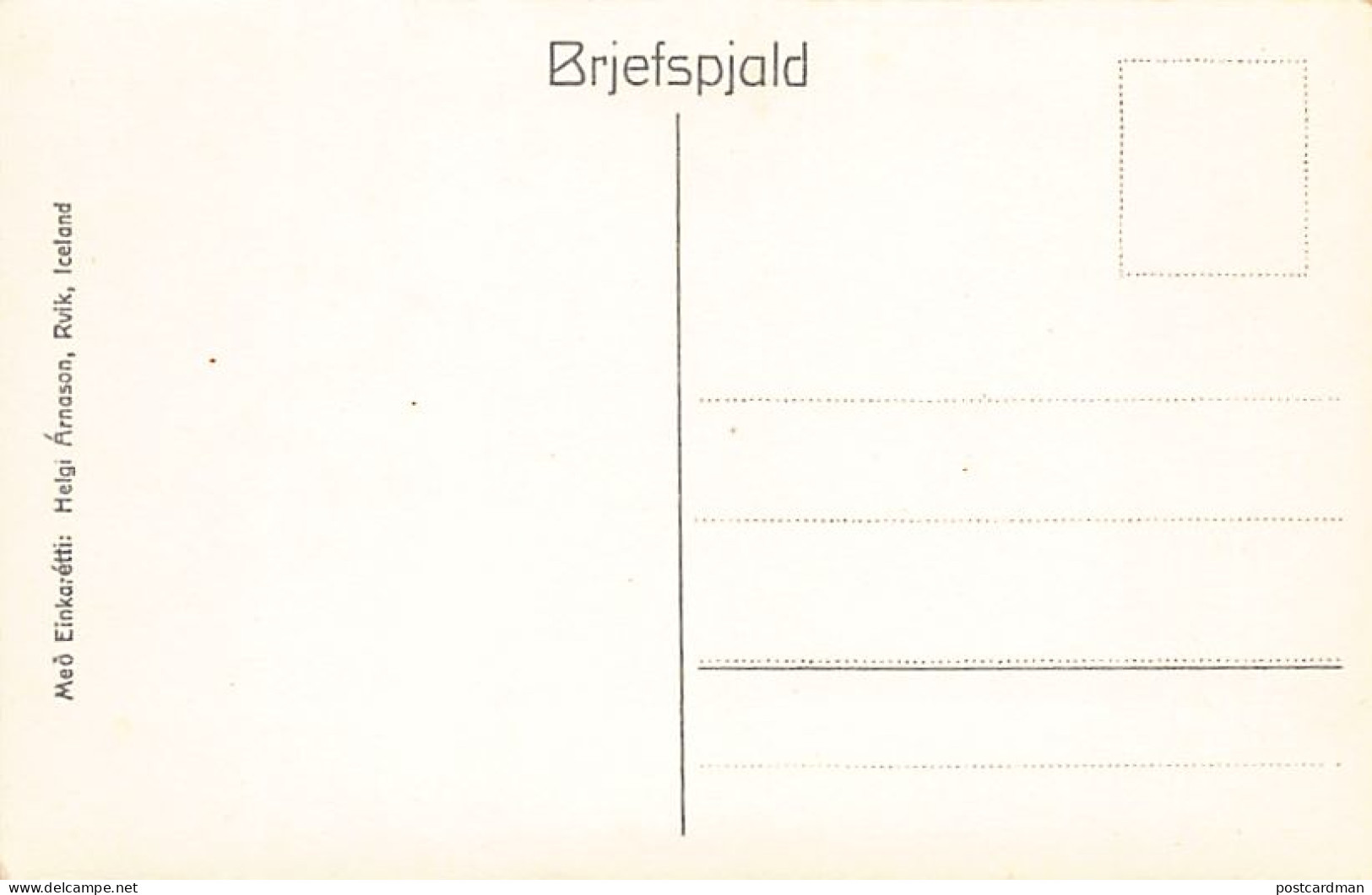 Iceland - Fra Porsmörk - Publ. Helgi Arnason 87 - Iceland