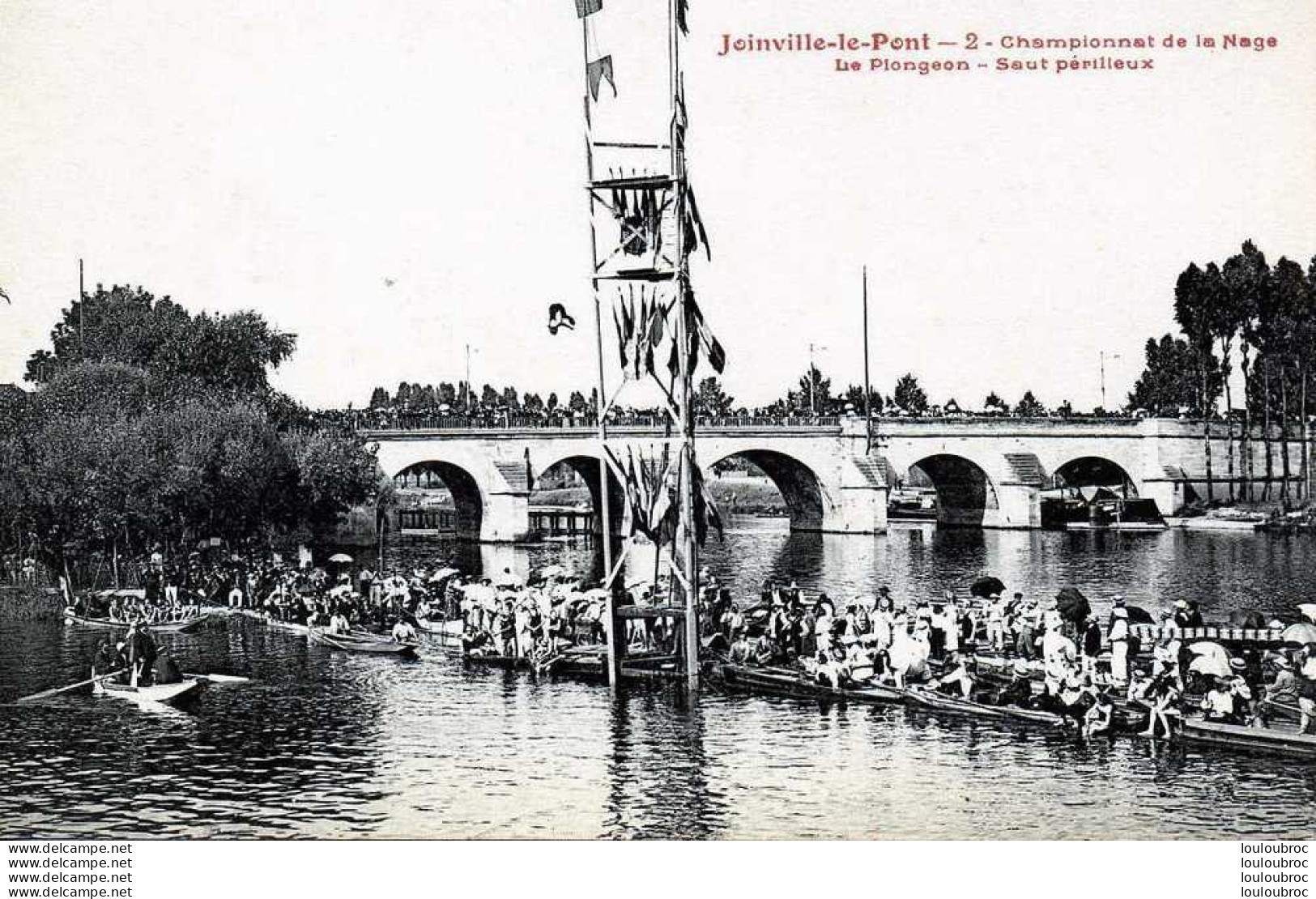 94 JOINVILLE LE PONT CHAMPIONNAT DE NATATION LE PLONGEON SAUT PERILLEUX - Joinville Le Pont