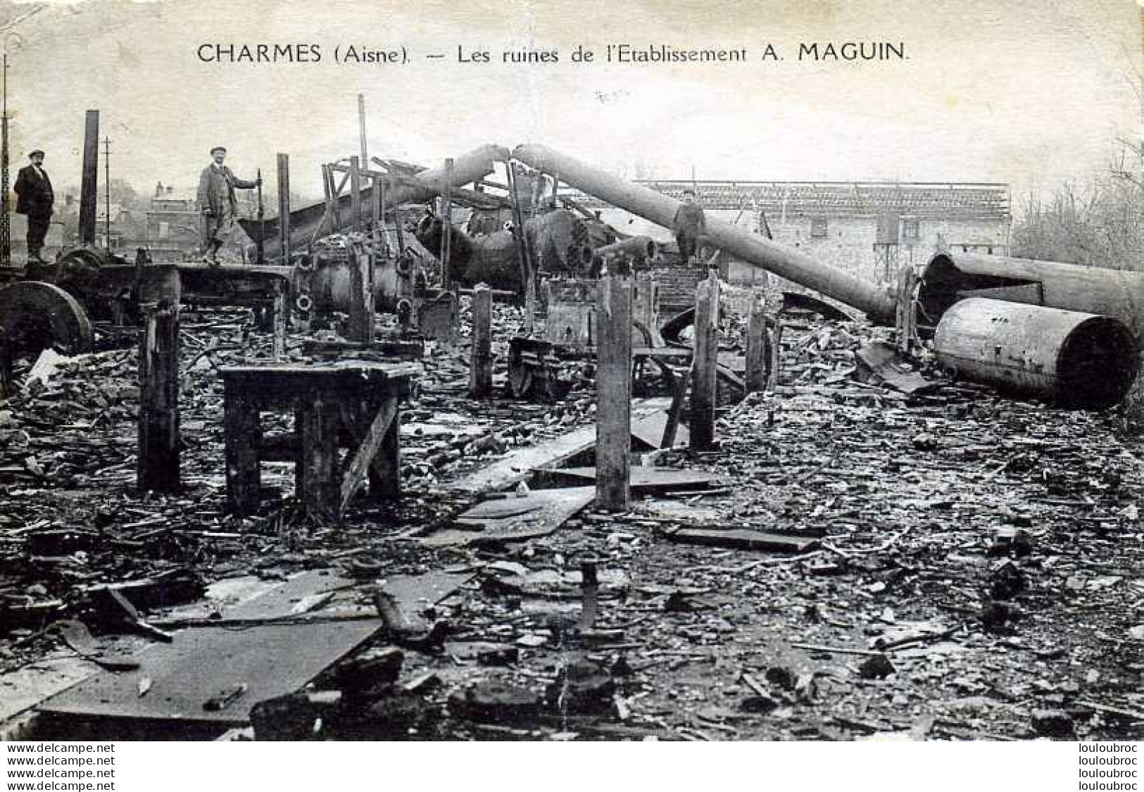 02 CHARMES LES RUINES DE L'ETABLISSEMENT A. MAGUIN - Other & Unclassified