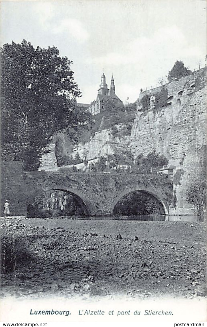 LUXEMBOURG-VILLE - L'Alzette Et Pont Du Stierchen - Ed. Grand Bazar Champagne  - Luxemburg - Town