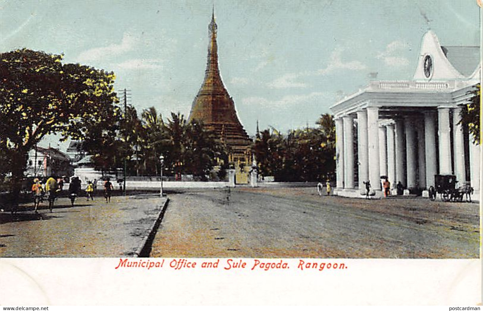 MYANMAR Burma - RANGOON Yangon - Municipal Offices And Sule Pagoda - Publ. D. A. Ahuja 6 - Myanmar (Burma)