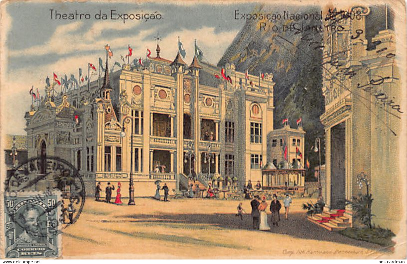 BRASIL Brazil - RIO DE JANEIRO - Exposição Nacional 1908 - Theatro - Ed. Hartmann  - Rio De Janeiro