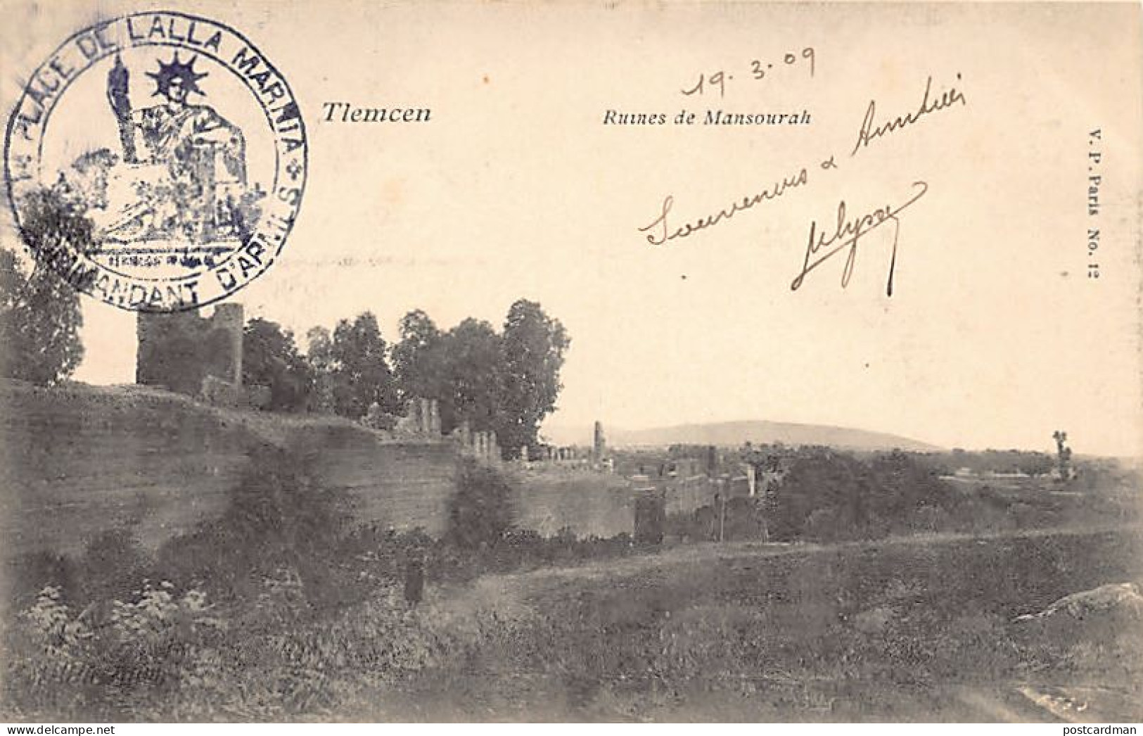 Algérie - TLEMCEN - Ruines De Mansourah - Ed. V.P. Paris 12 - Tlemcen