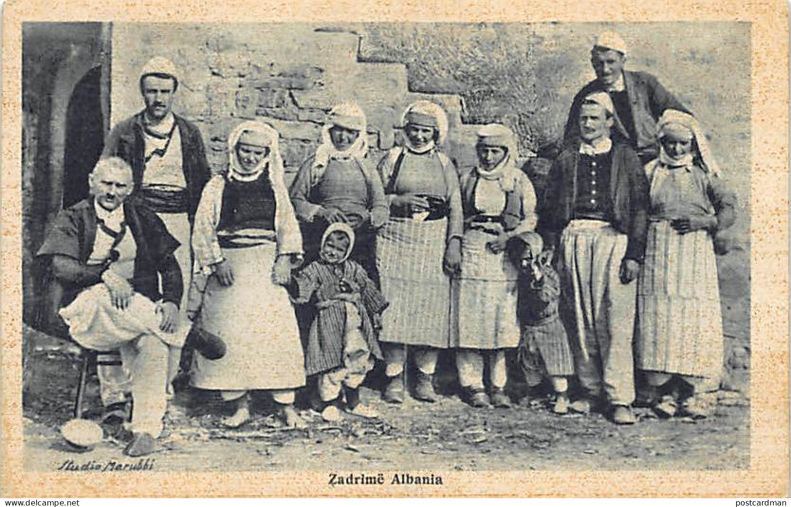 ALBANIA - Daje - Inhabitants. - Albanië