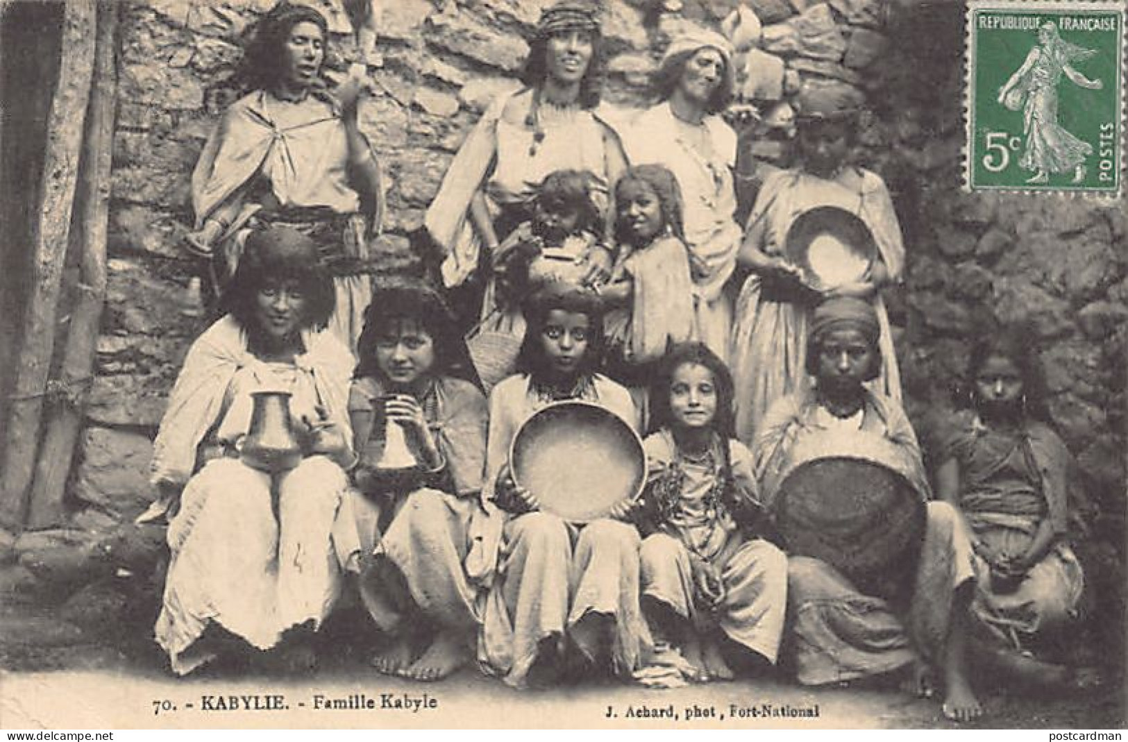 Kabylie - Famille Kabyle - Ed. J. Achard 70 - Szenen