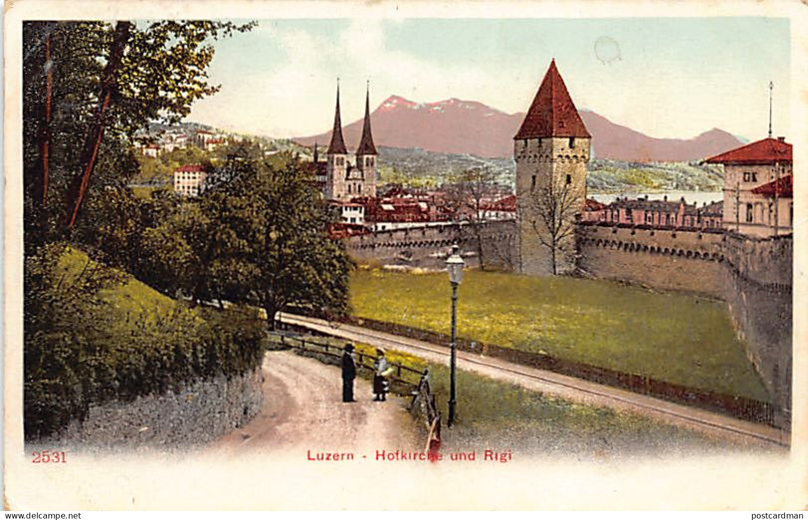 LUZERN - Hofkirche Und Rigi - Verlag Unbekannt 2531 - Lucerne