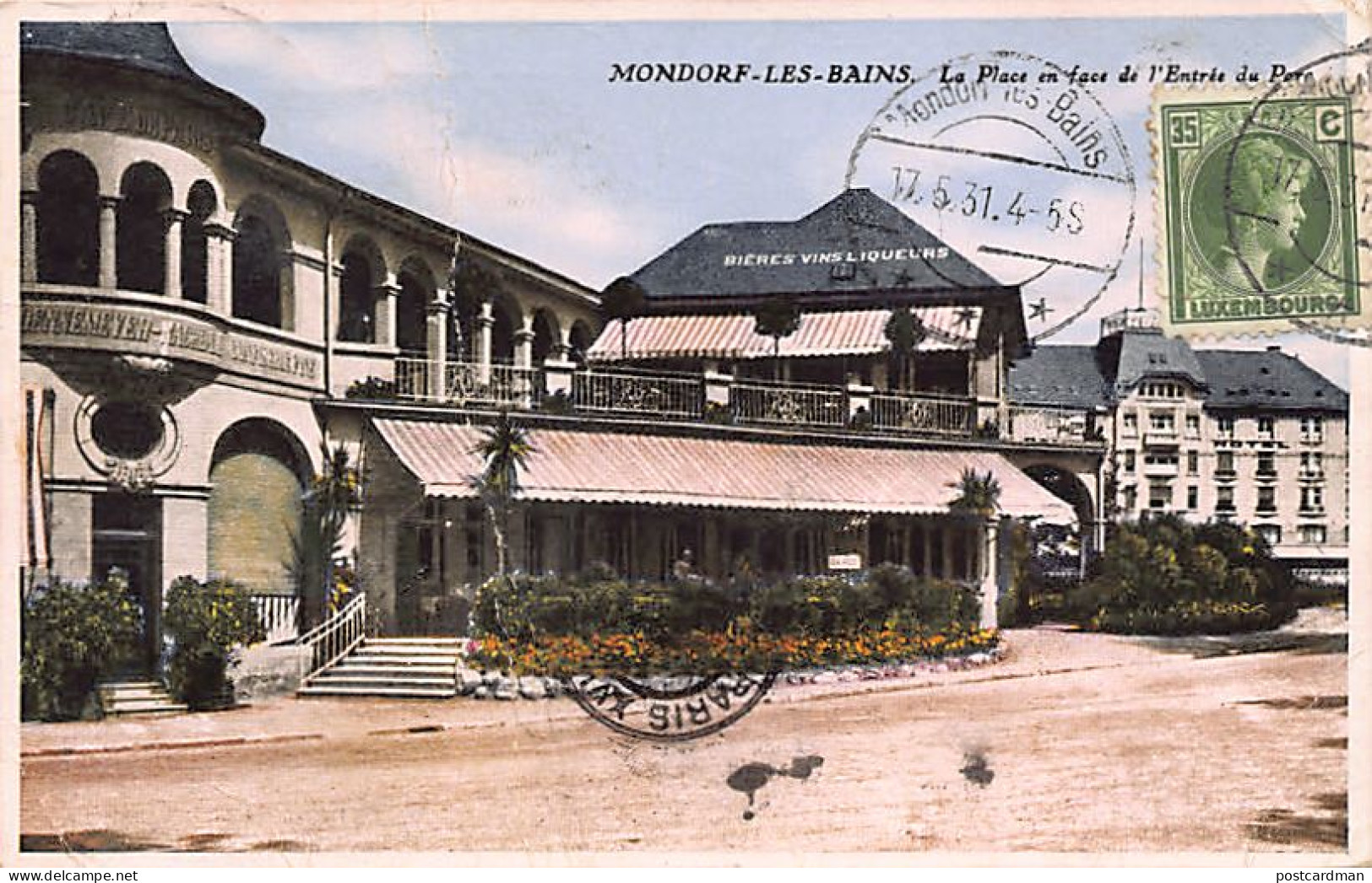 MONDORF LES BAINS - La Place En Face De L'entrée Du Parc - Ed. W. Capus 7 - Bad Mondorf