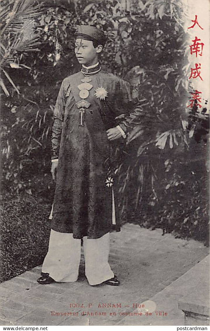 Vietnam - Thành Thái, Empereur D'Annam (de 1889 à 1907) En Costume De Ville - Ed. P. Dieulefls 1002 P - Vietnam