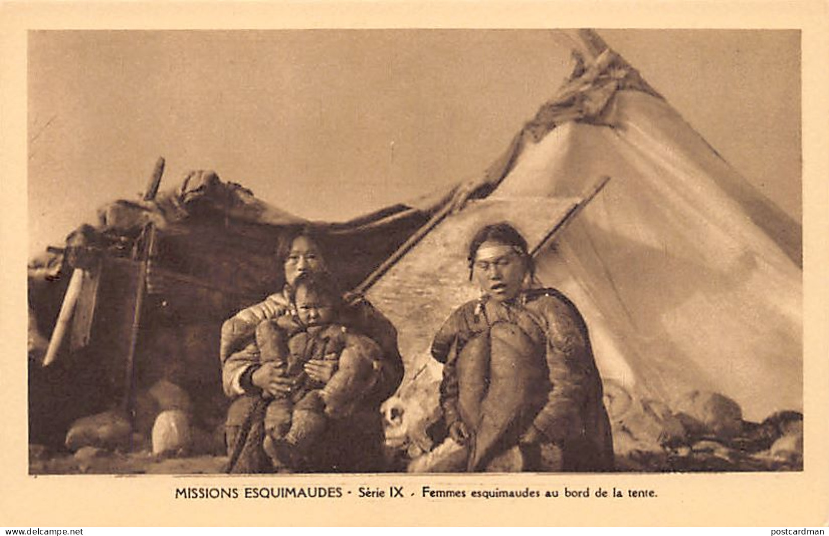 Canada - Eskimo Missions, Nunavut - Eskimo Women In Front Of The Tent - Publ. Oblate Missionaries Of Mary Immaculate - S - Nunavut