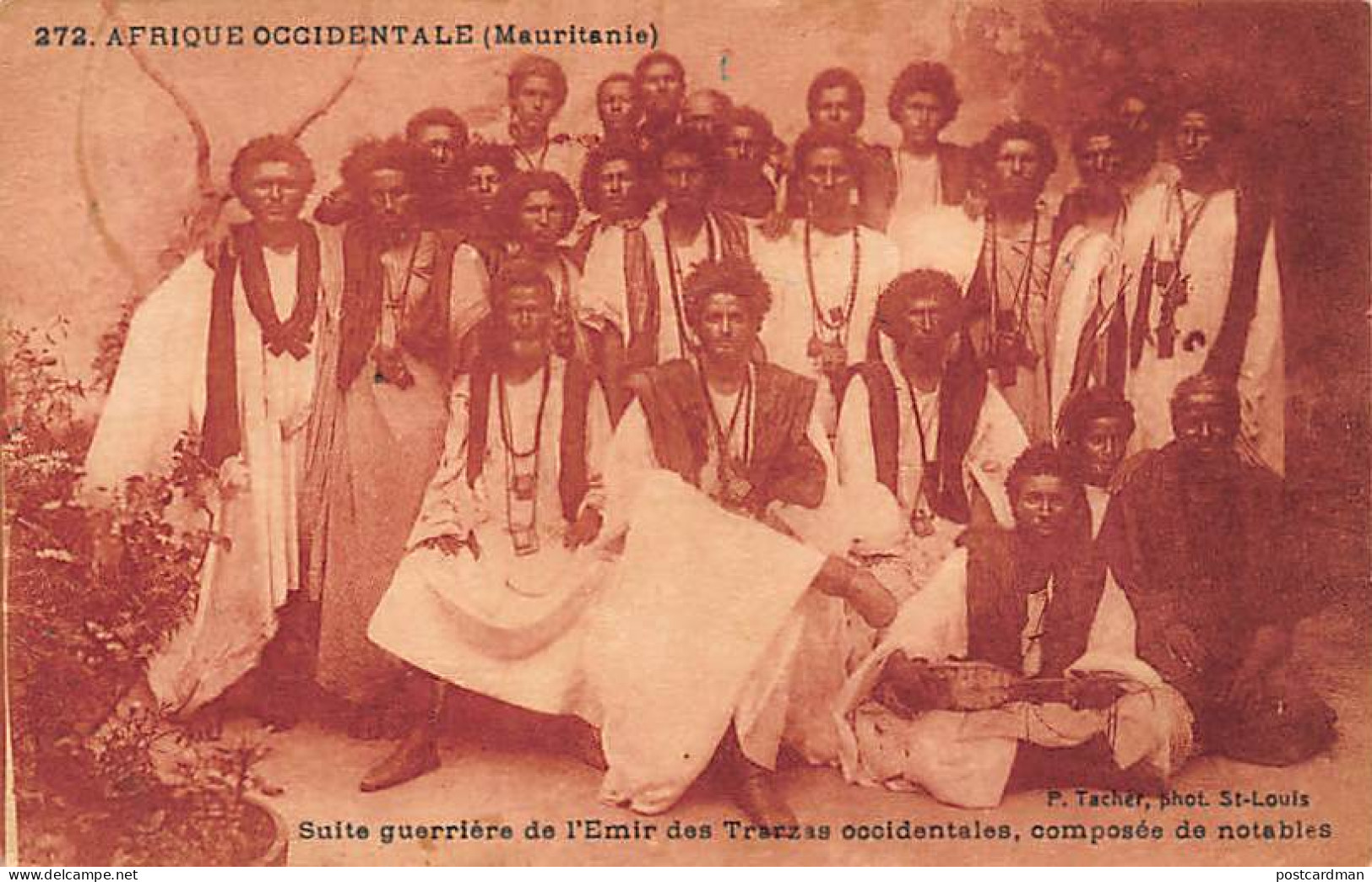 MAURITANIE - Suite Guerrière De L'Emir Des Trarzas Occidentales, Composée De Notables - Ed. Tacher 272. - Mauritanië